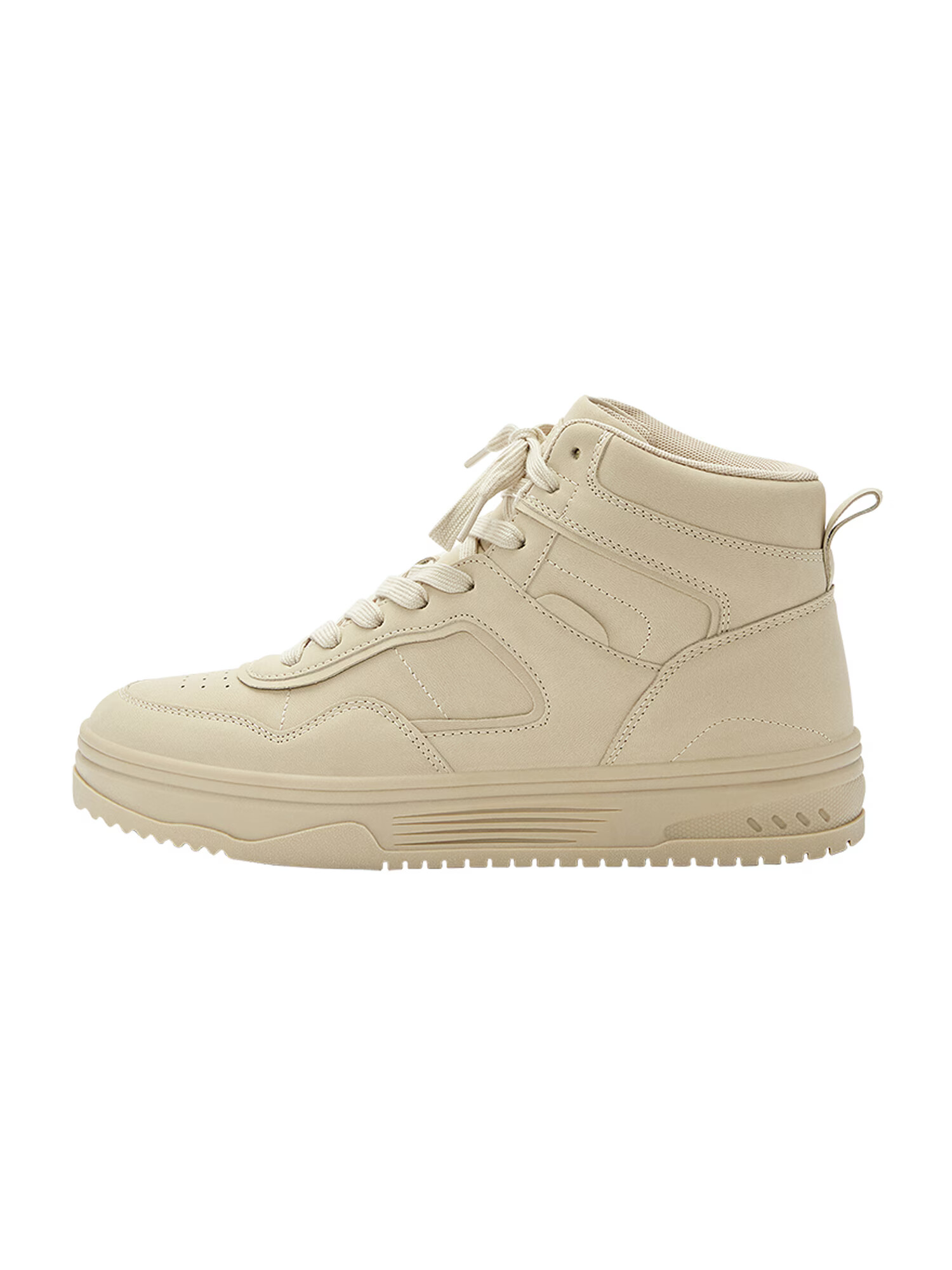 Pull&Bear Sneaker înalt ecru - Pled.ro