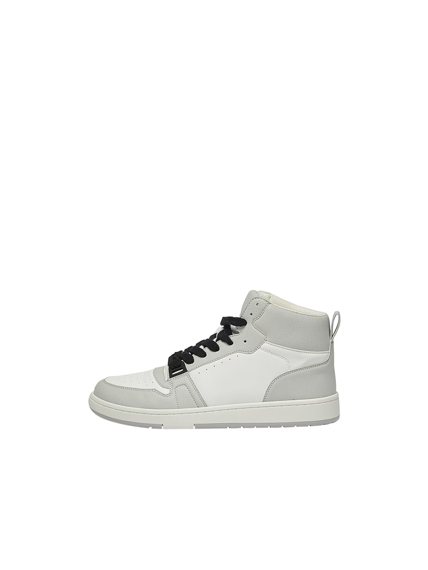 Pull&Bear Sneaker înalt gri / alb - Pled.ro