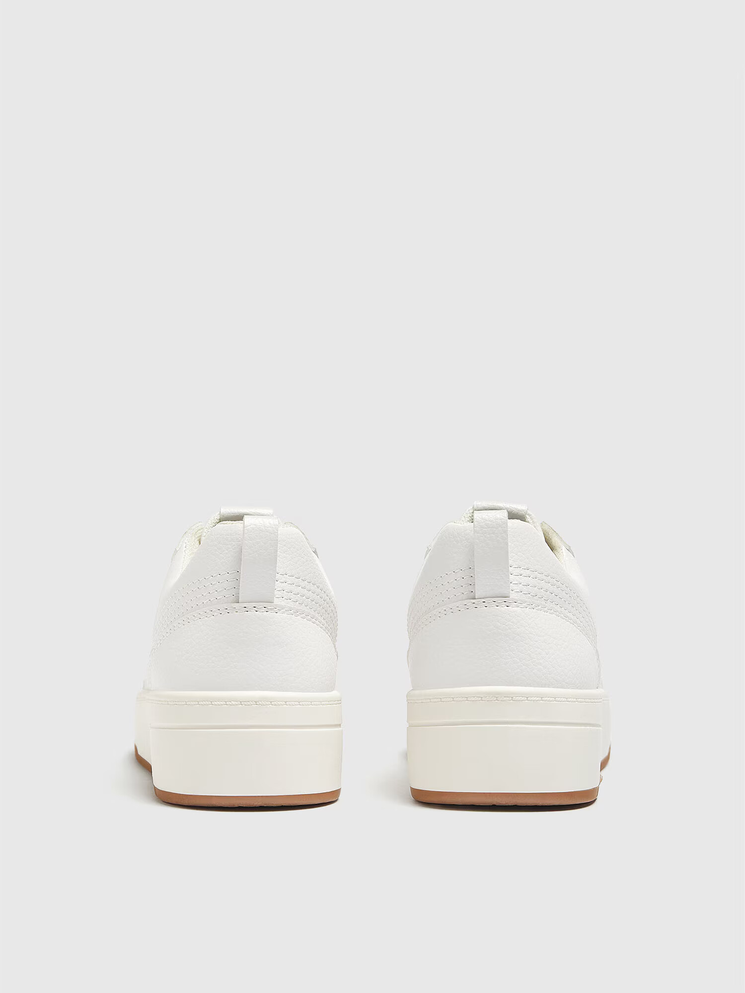 Pull&Bear Sneaker low alb - Pled.ro