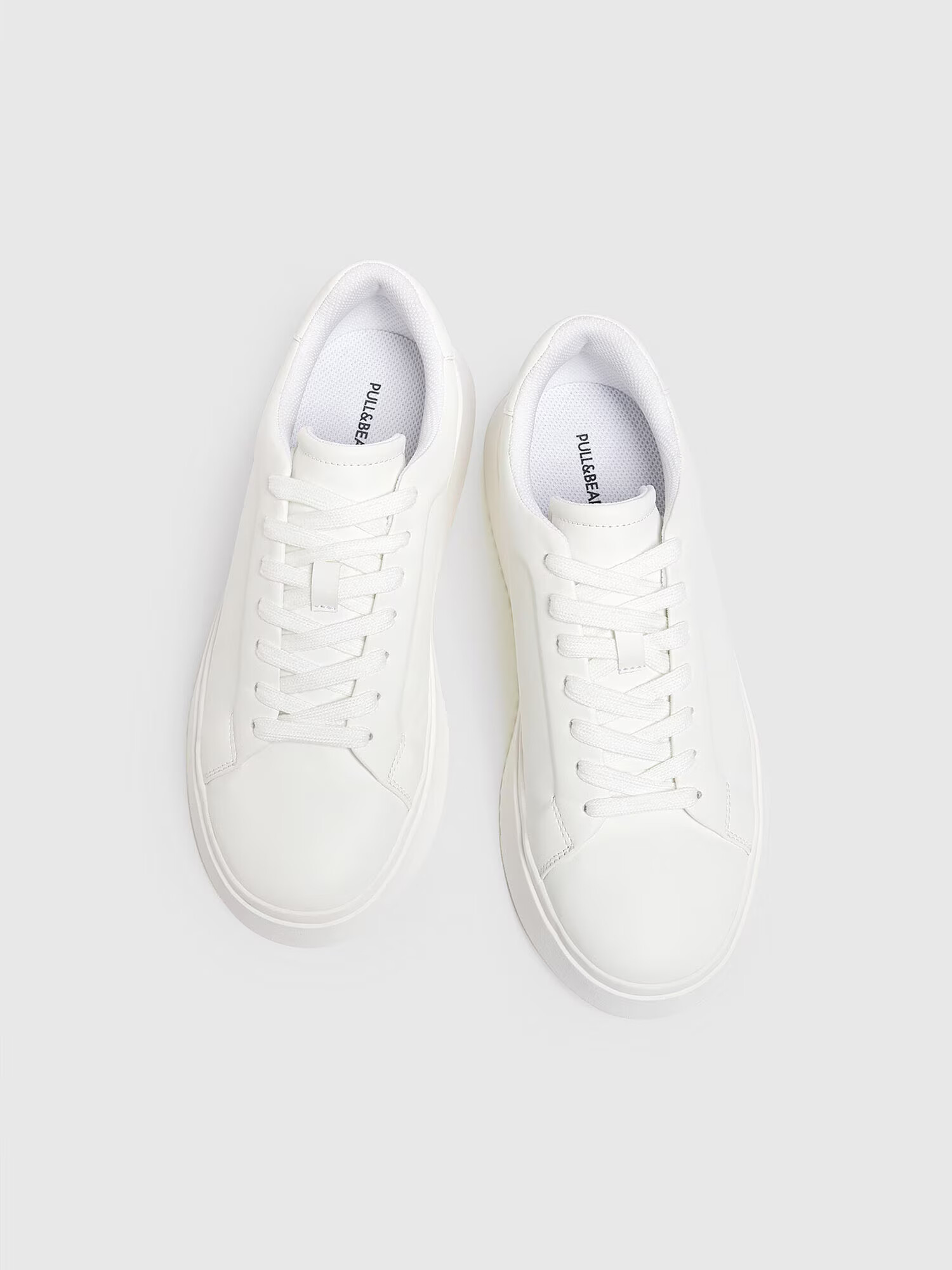 Pull&Bear Sneaker low alb - Pled.ro