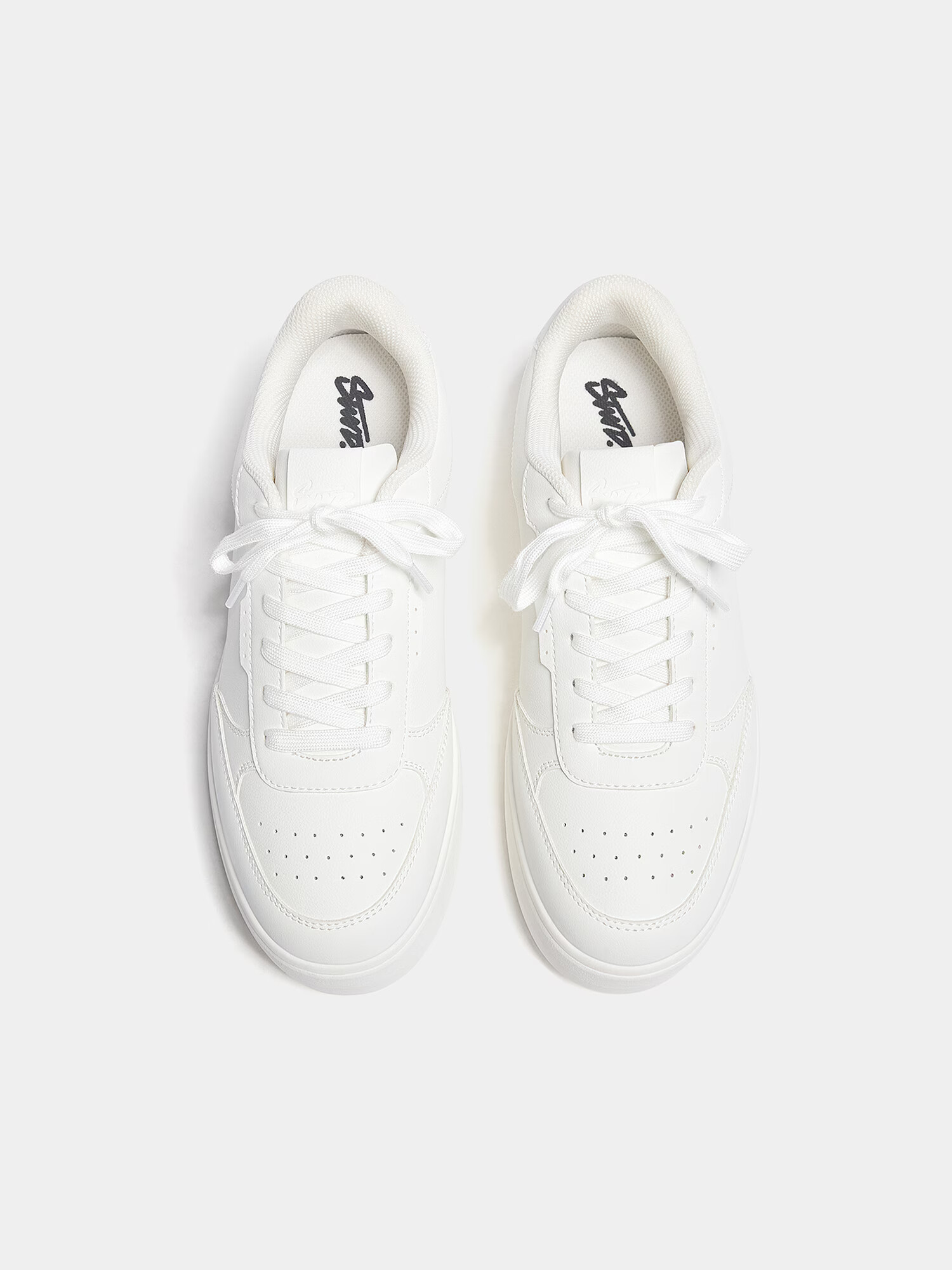 Pull&Bear Sneaker low alb - Pled.ro