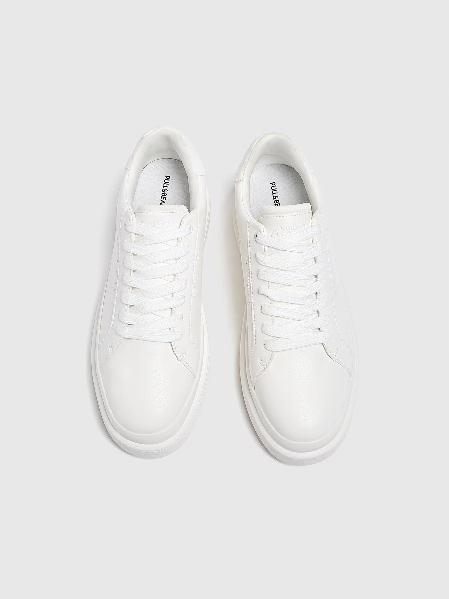 Pull&Bear Sneaker low alb - Pled.ro