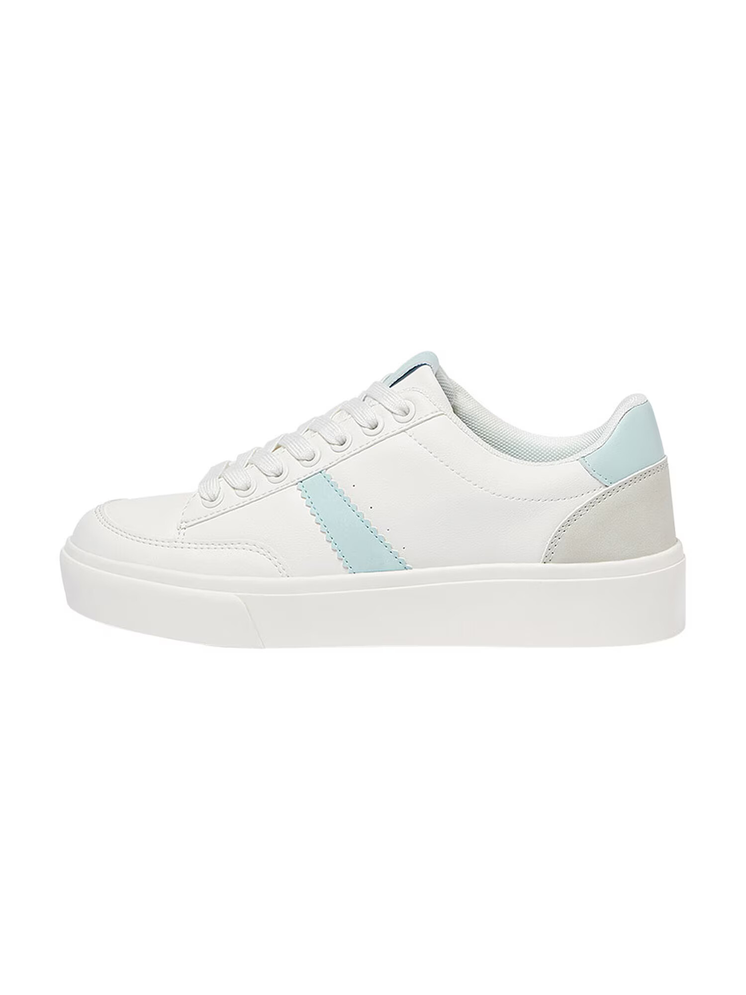 Pull&Bear Sneaker low albastru deschis / gri / alb - Pled.ro