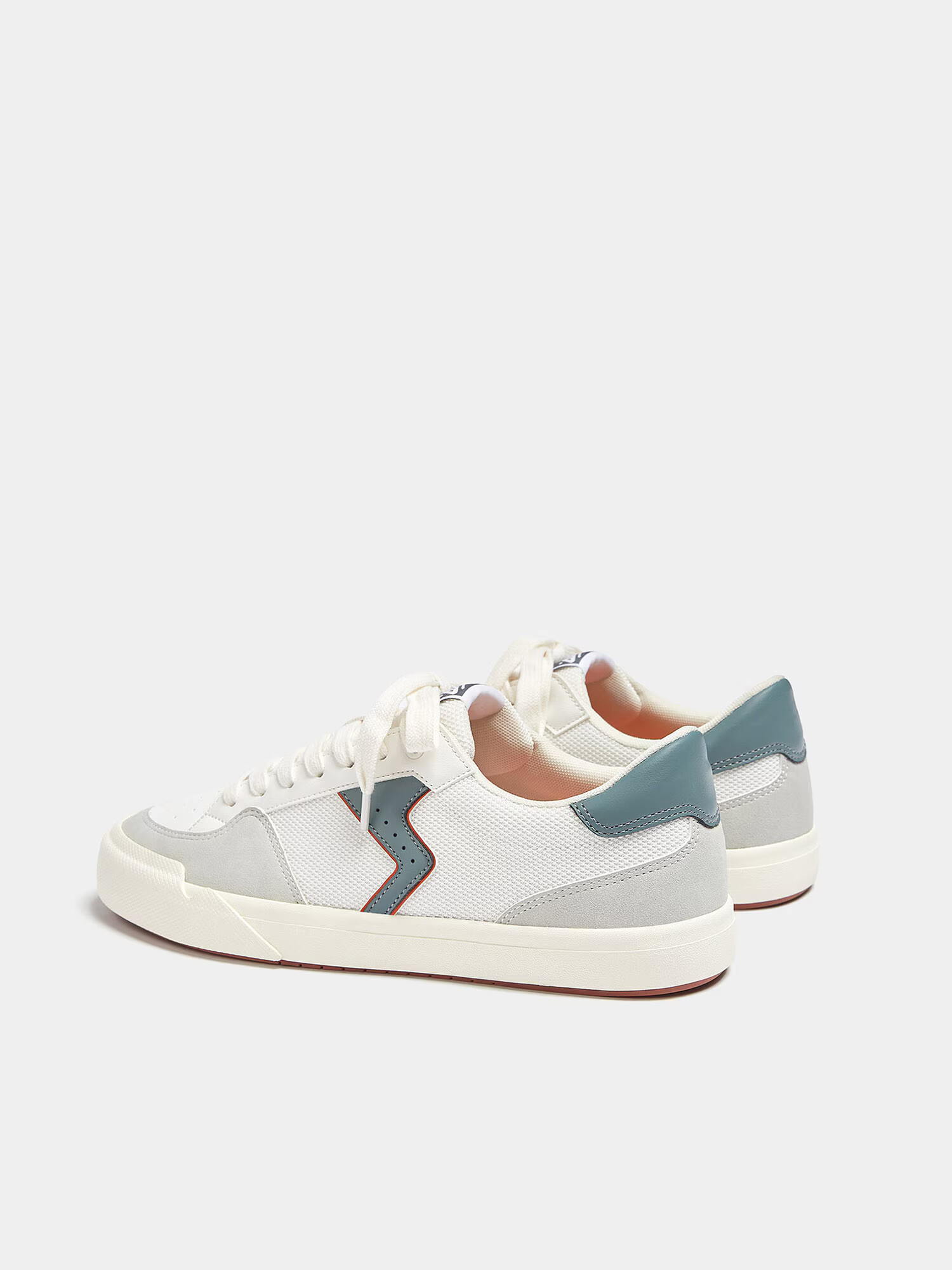 Pull&Bear Sneaker low albastru fumuriu / gri piatră / alb - Pled.ro