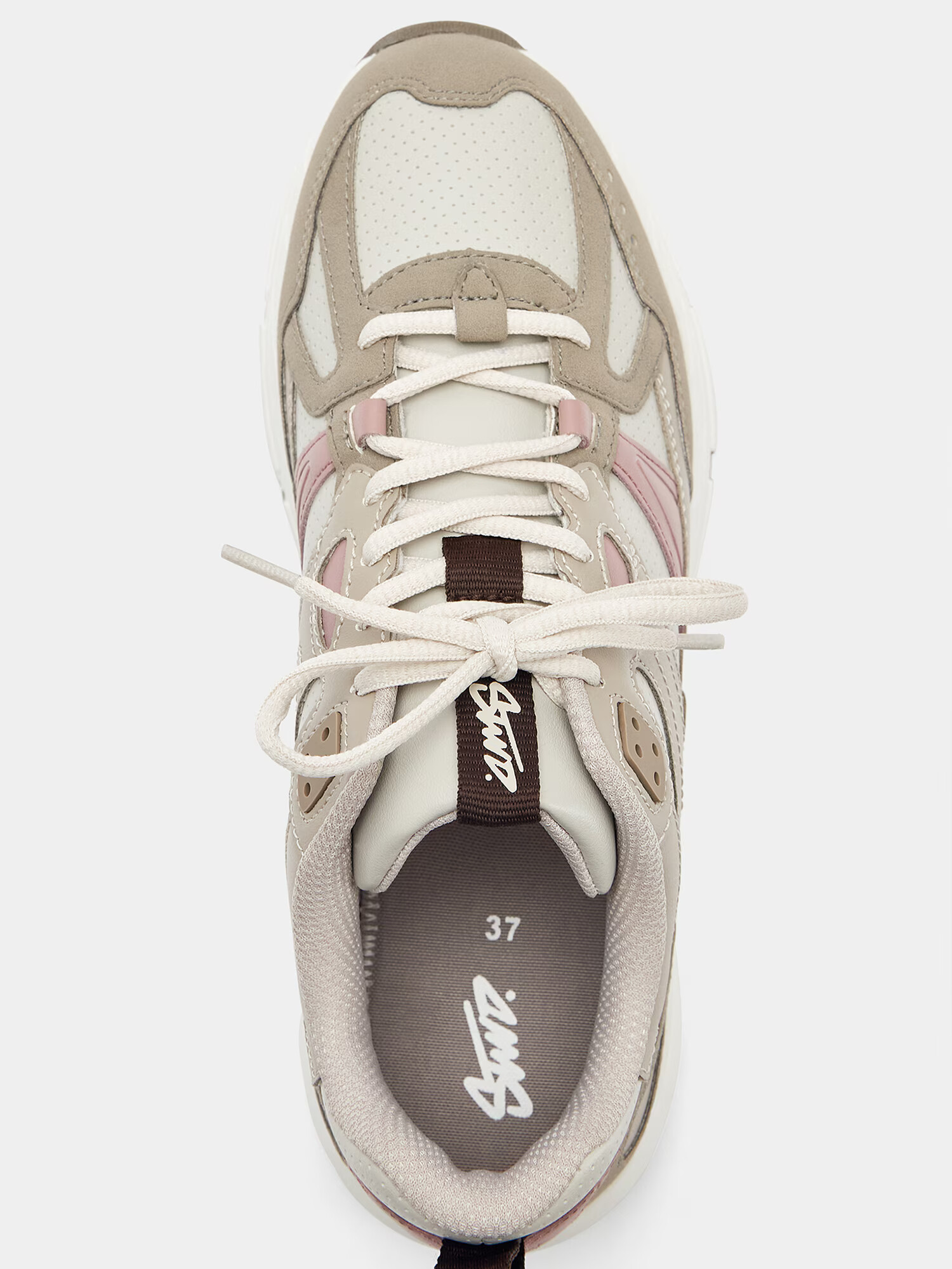 Pull&Bear Sneaker low bej / crem / roz deschis - Pled.ro