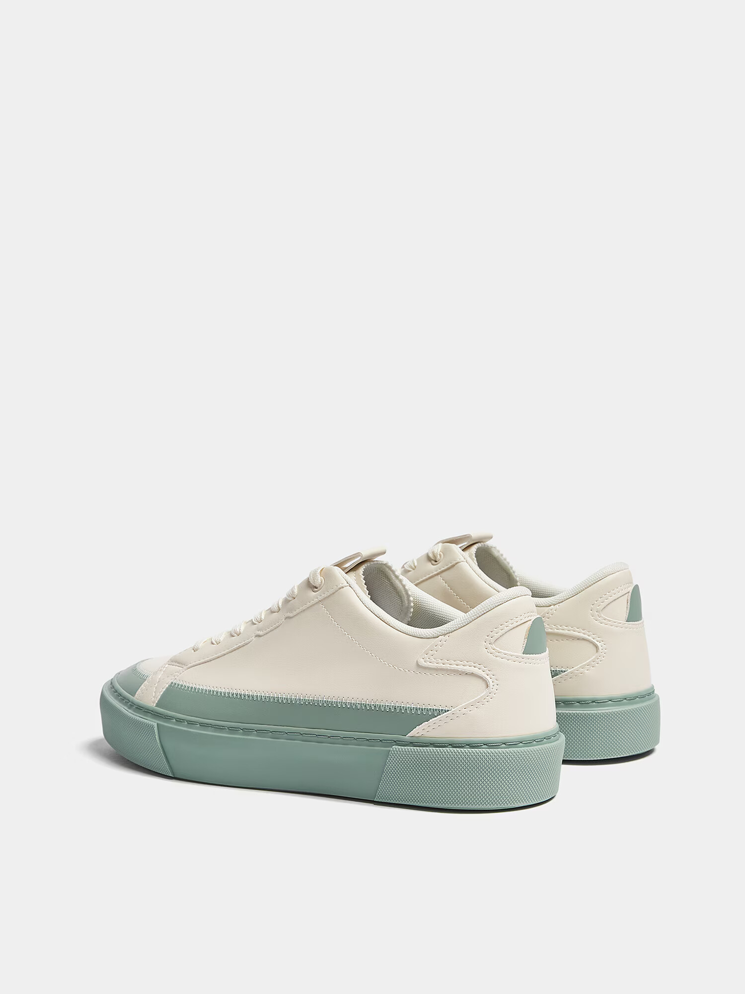 Pull&Bear Sneaker low crem / albastru pastel - Pled.ro