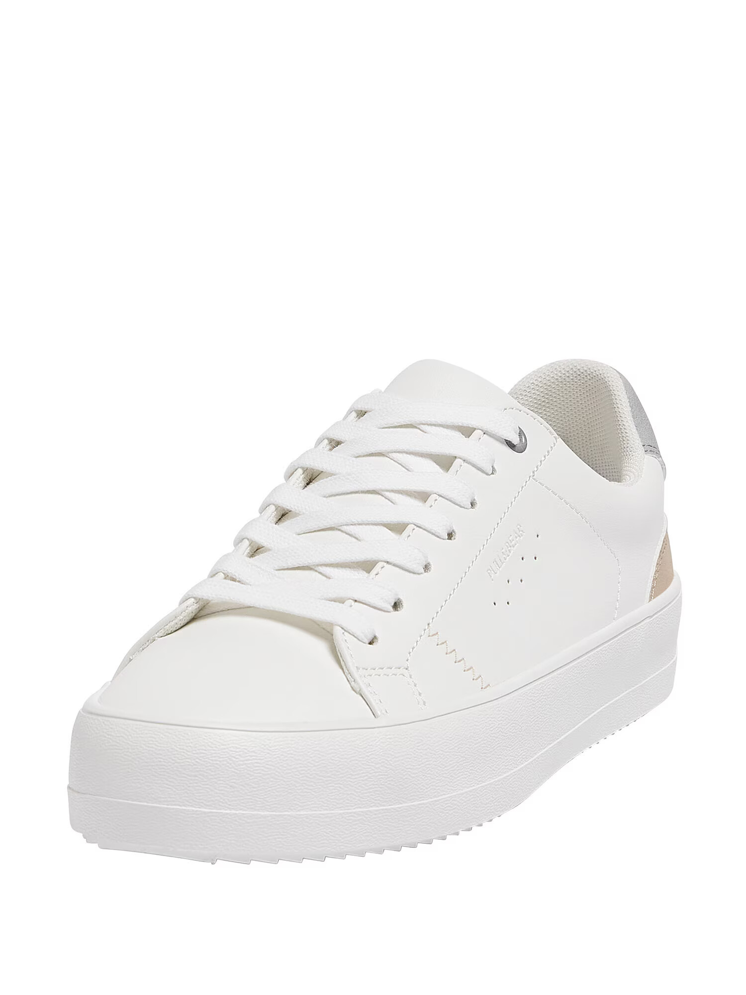 Pull&Bear Sneaker low maro deschis / gri / alb - Pled.ro