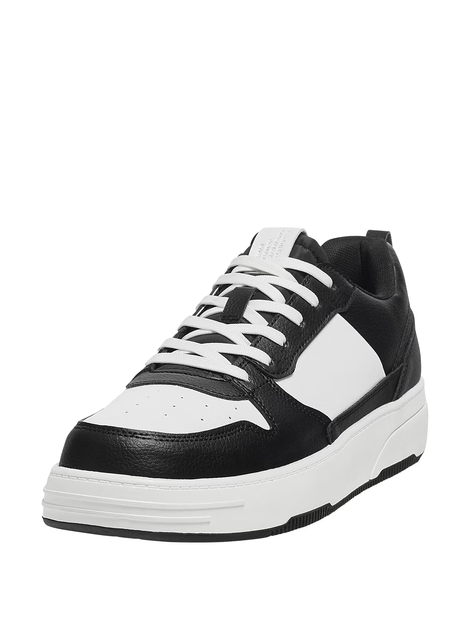 Pull&Bear Sneaker low negru / alb - Pled.ro