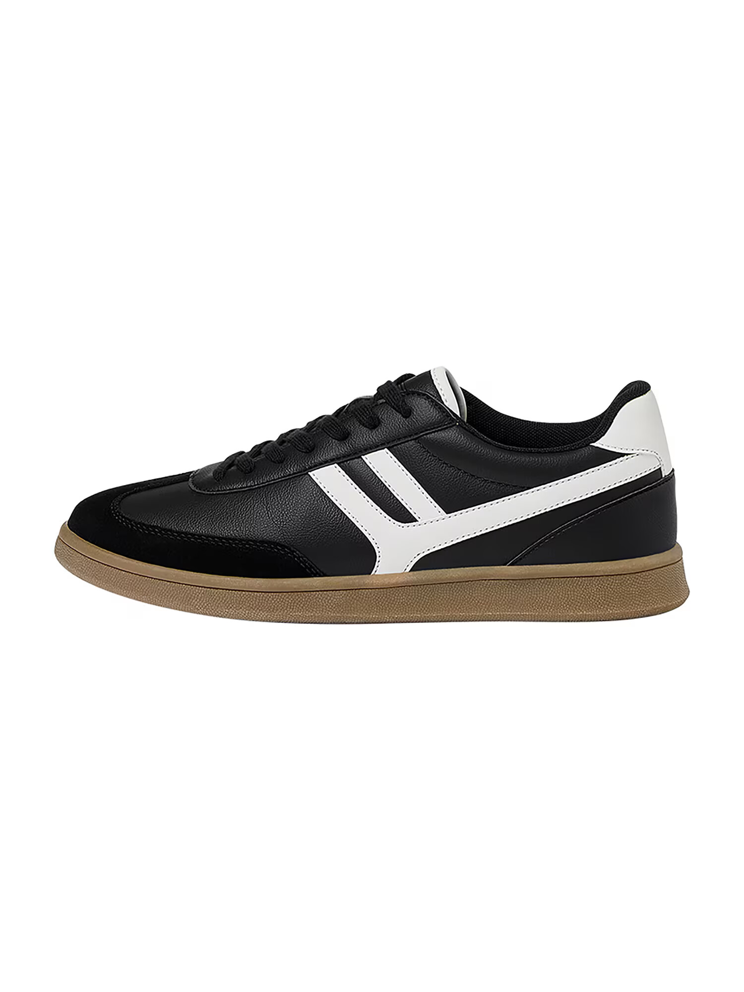 Pull&Bear Sneaker low negru / alb - Pled.ro