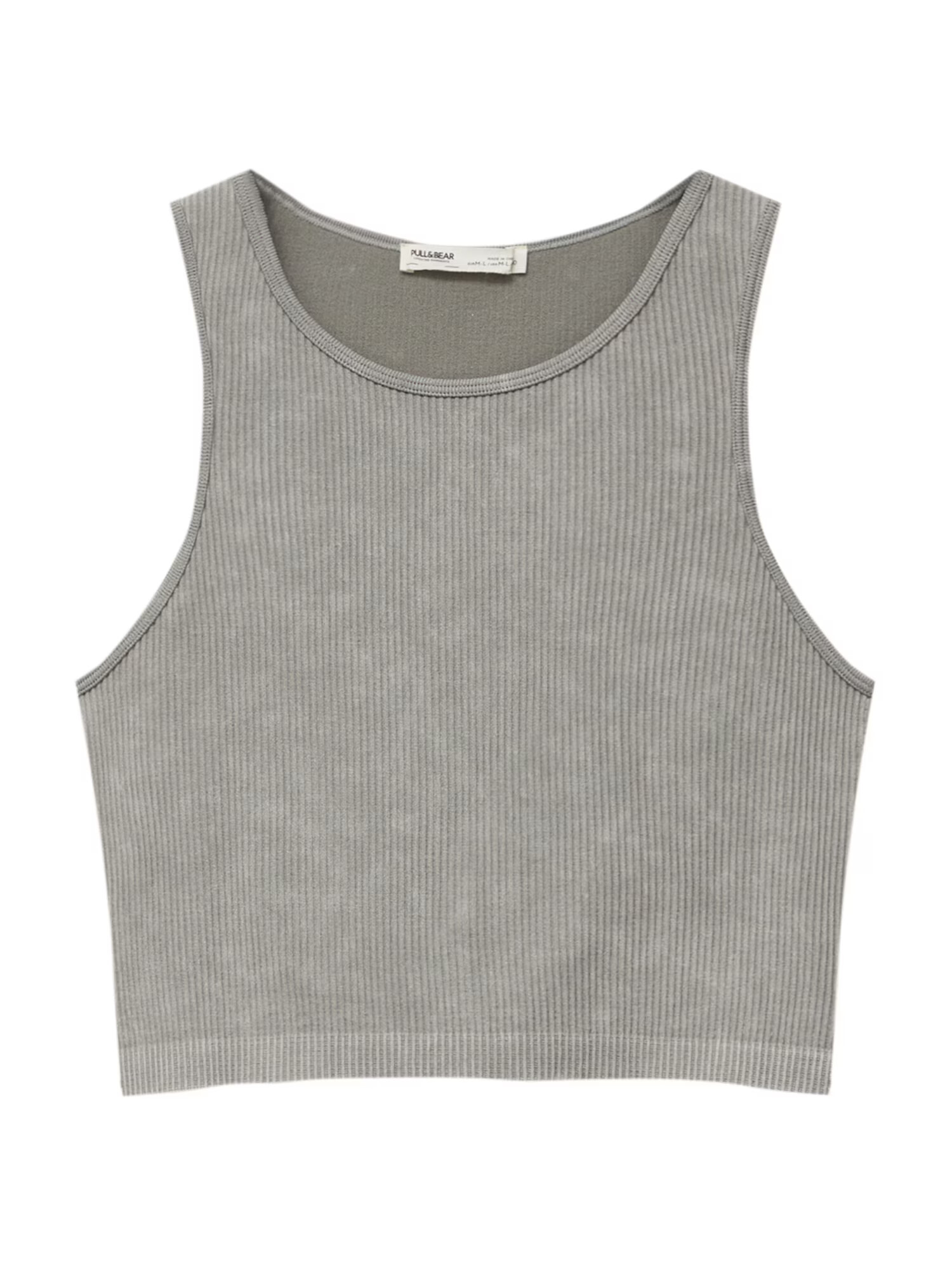 Pull&Bear Top gri deschis - Pled.ro