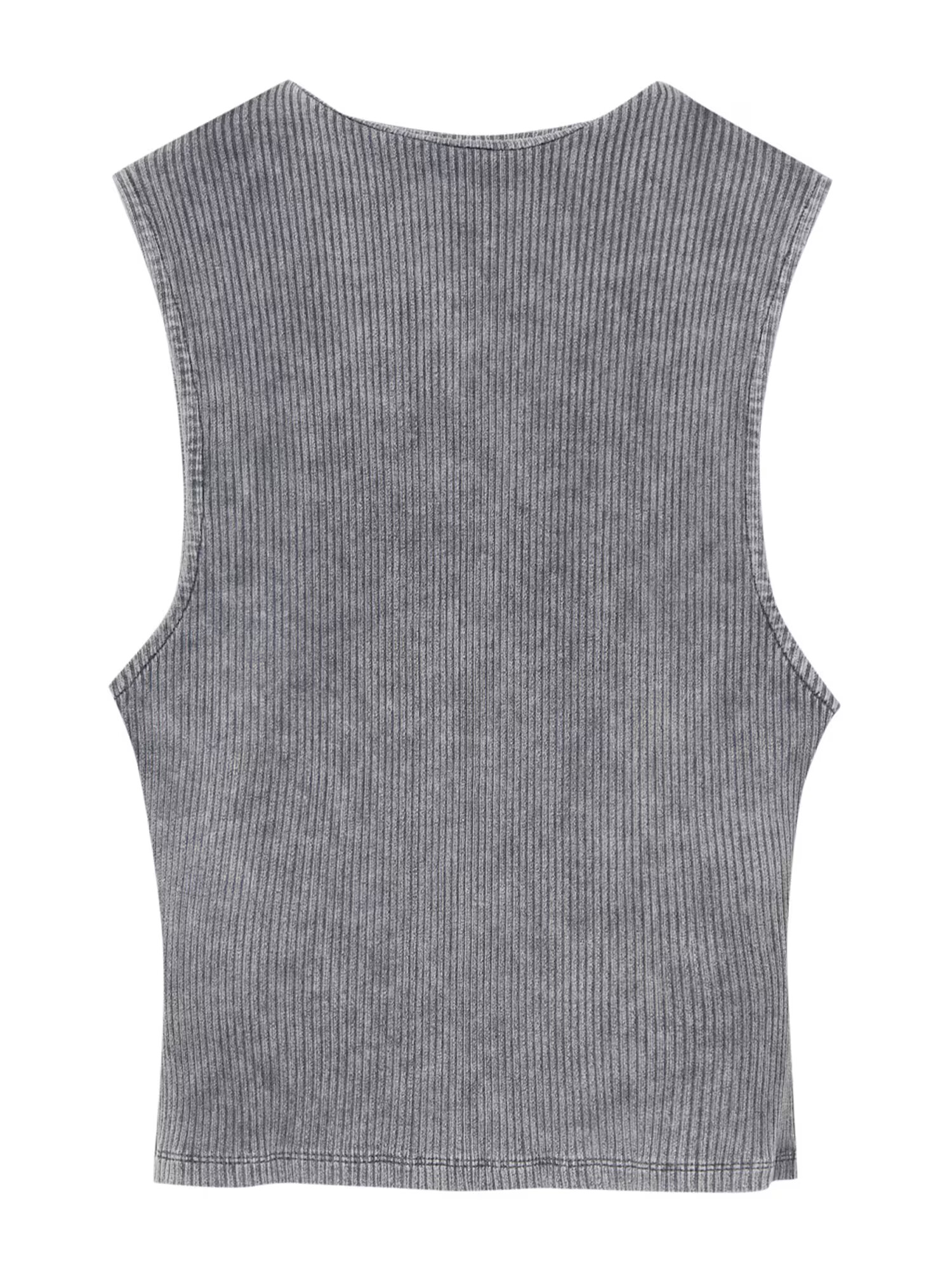 Pull&Bear Top gri grafit - Pled.ro