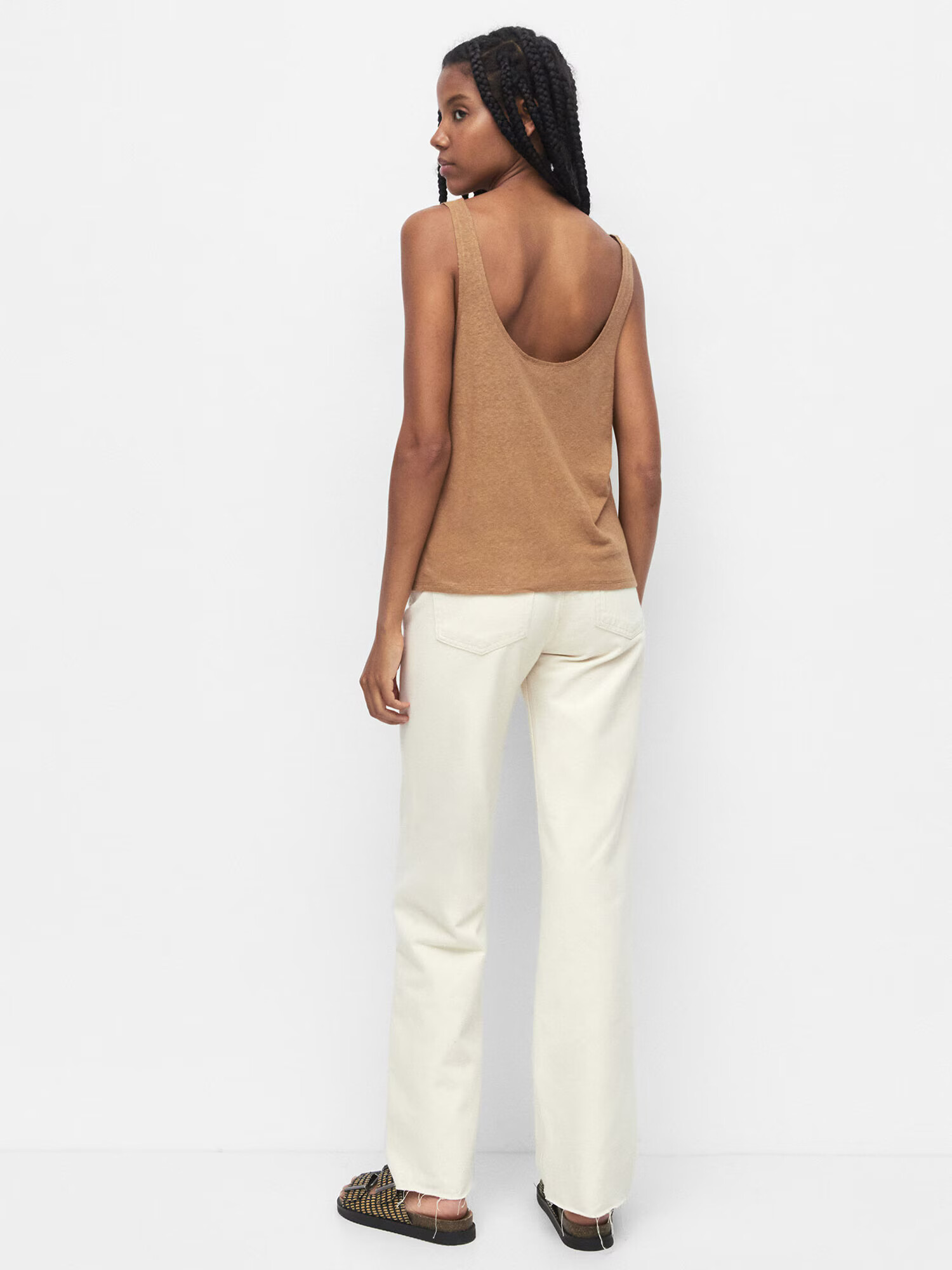 Pull&Bear Top maro deschis - Pled.ro