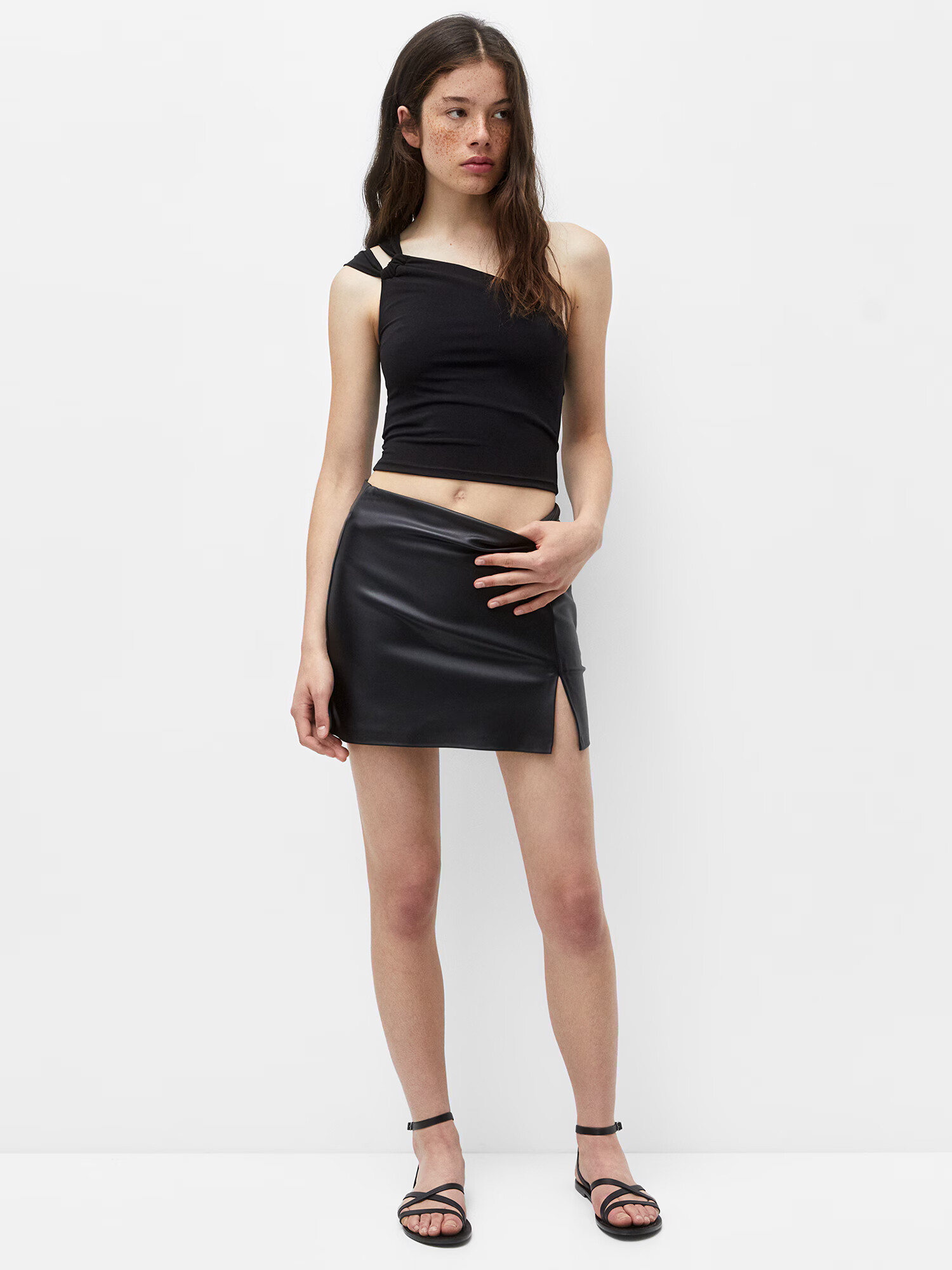 Pull&Bear Top negru - Pled.ro