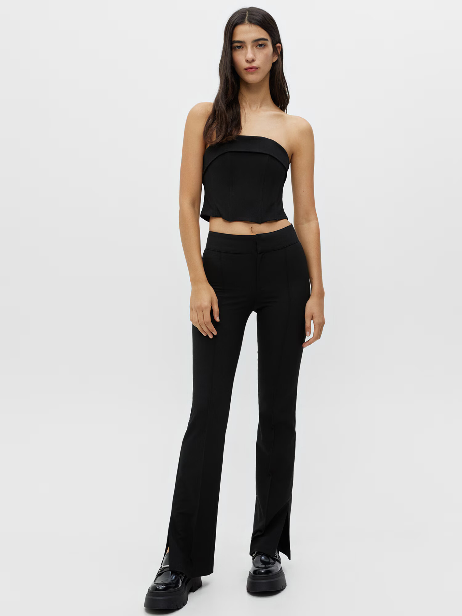 Pull&Bear Top negru - Pled.ro