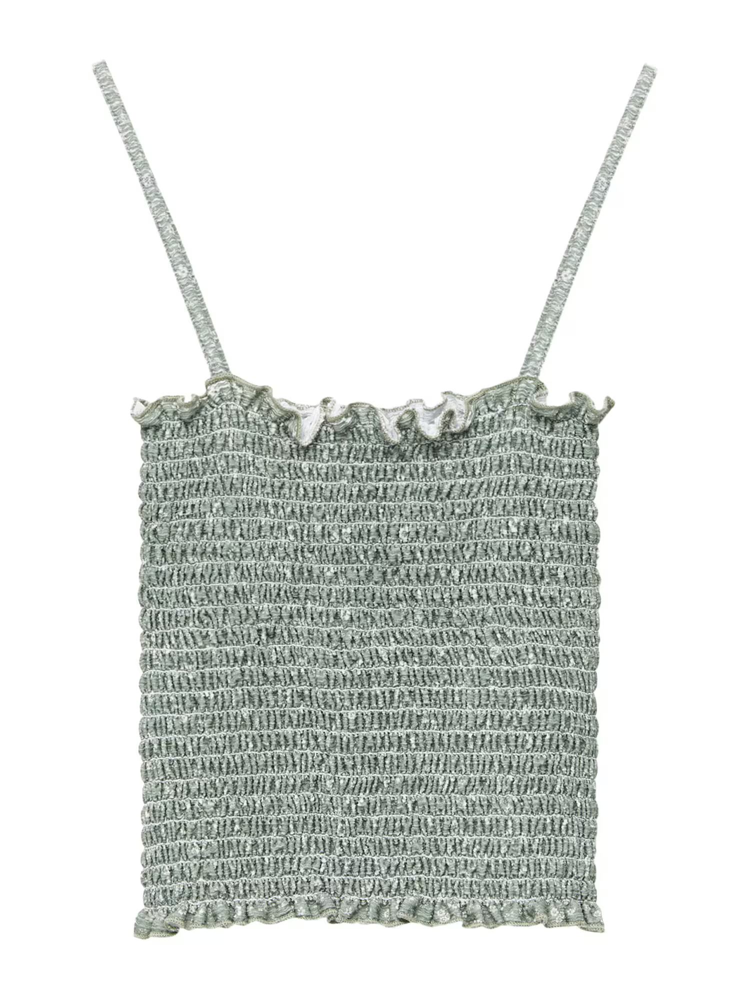 Pull&Bear Top verde / alb - Pled.ro