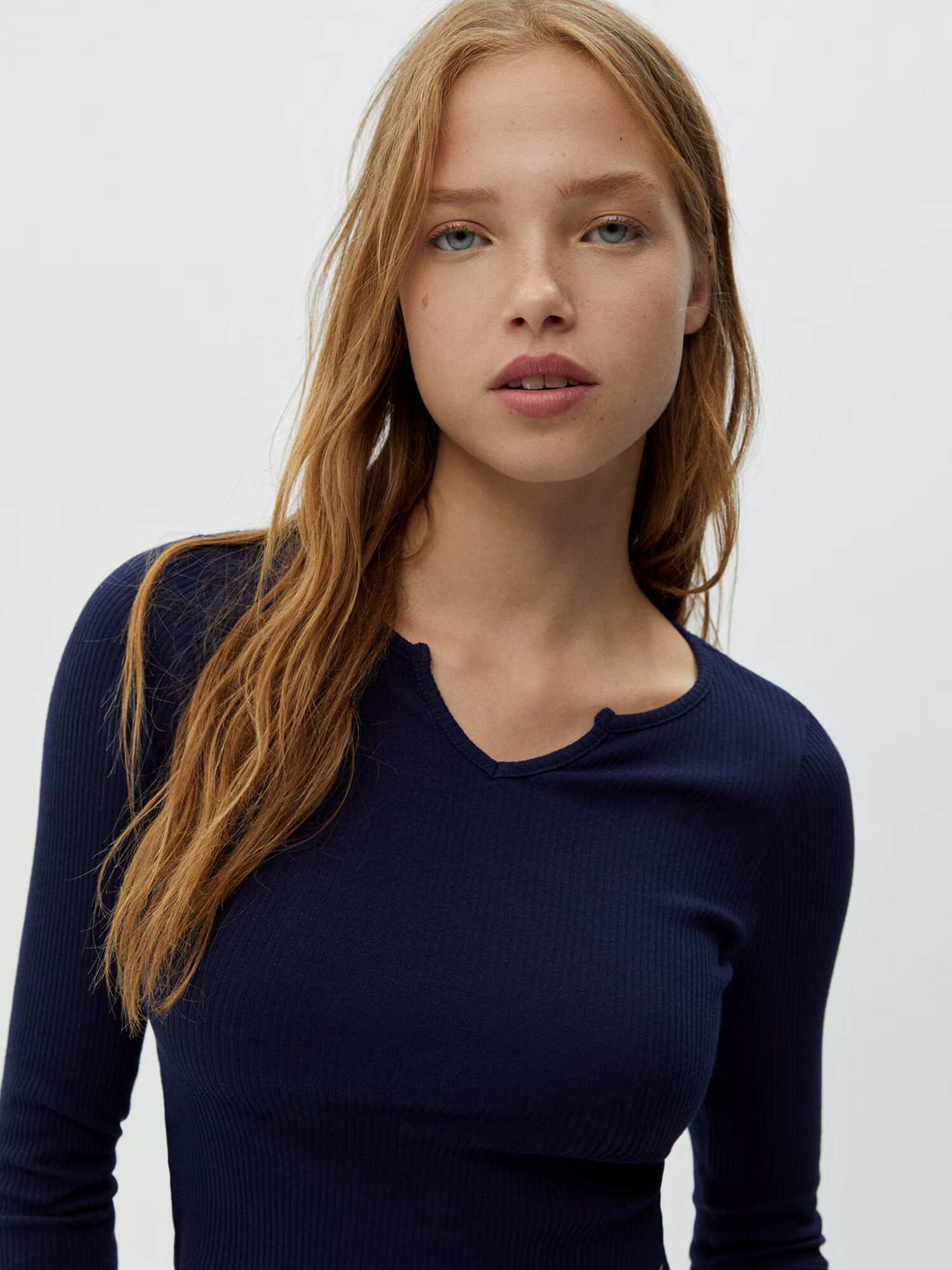 Pull&Bear Tricou bleumarin - Pled.ro