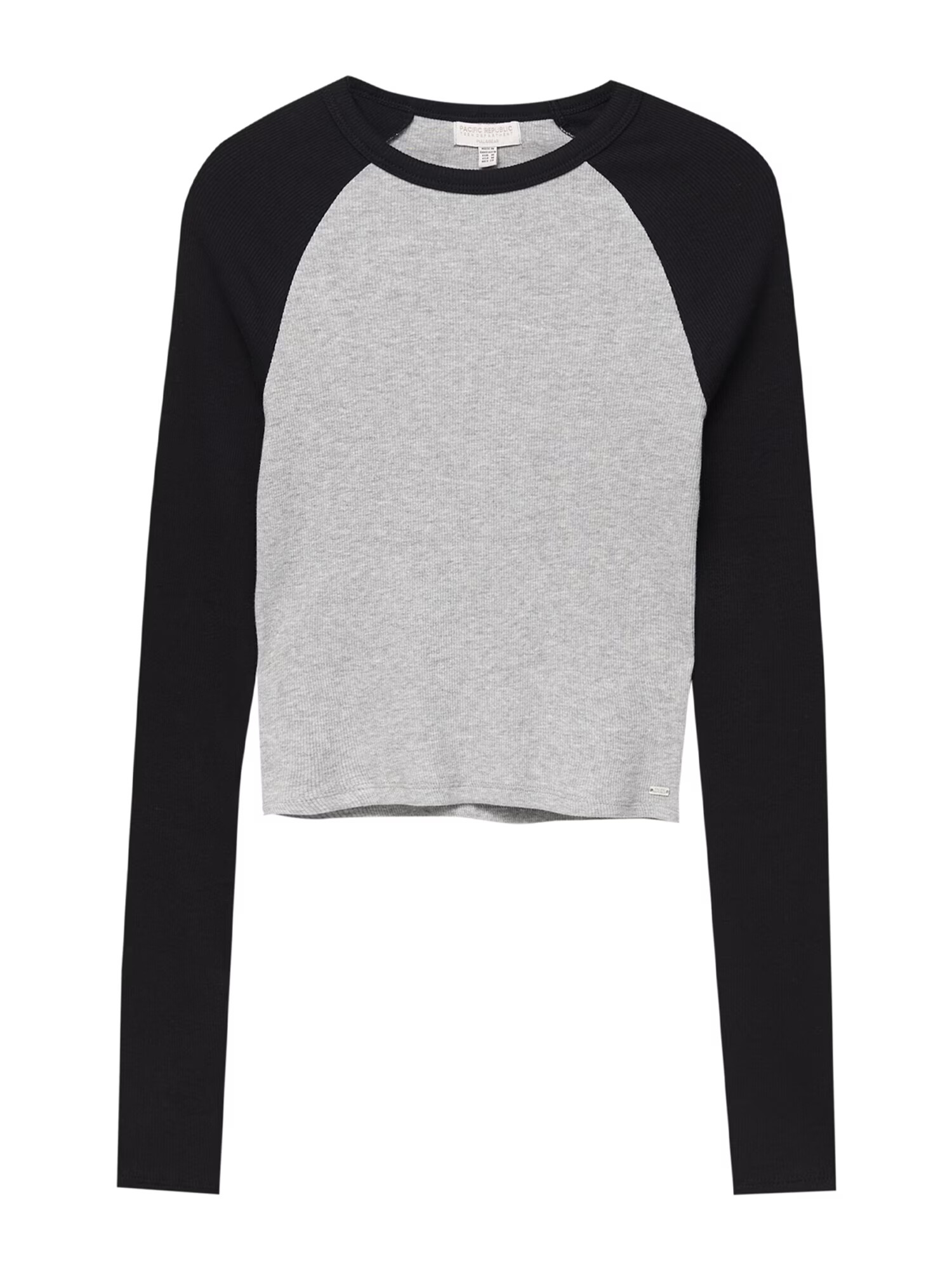 Pull&Bear Tricou gri amestecat / negru - Pled.ro