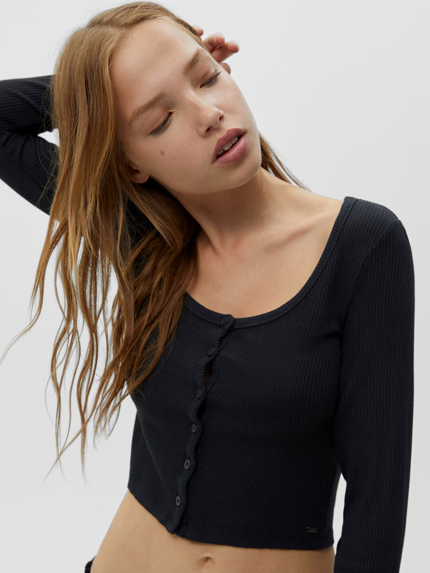 Pull&Bear Tricou gri metalic - Pled.ro