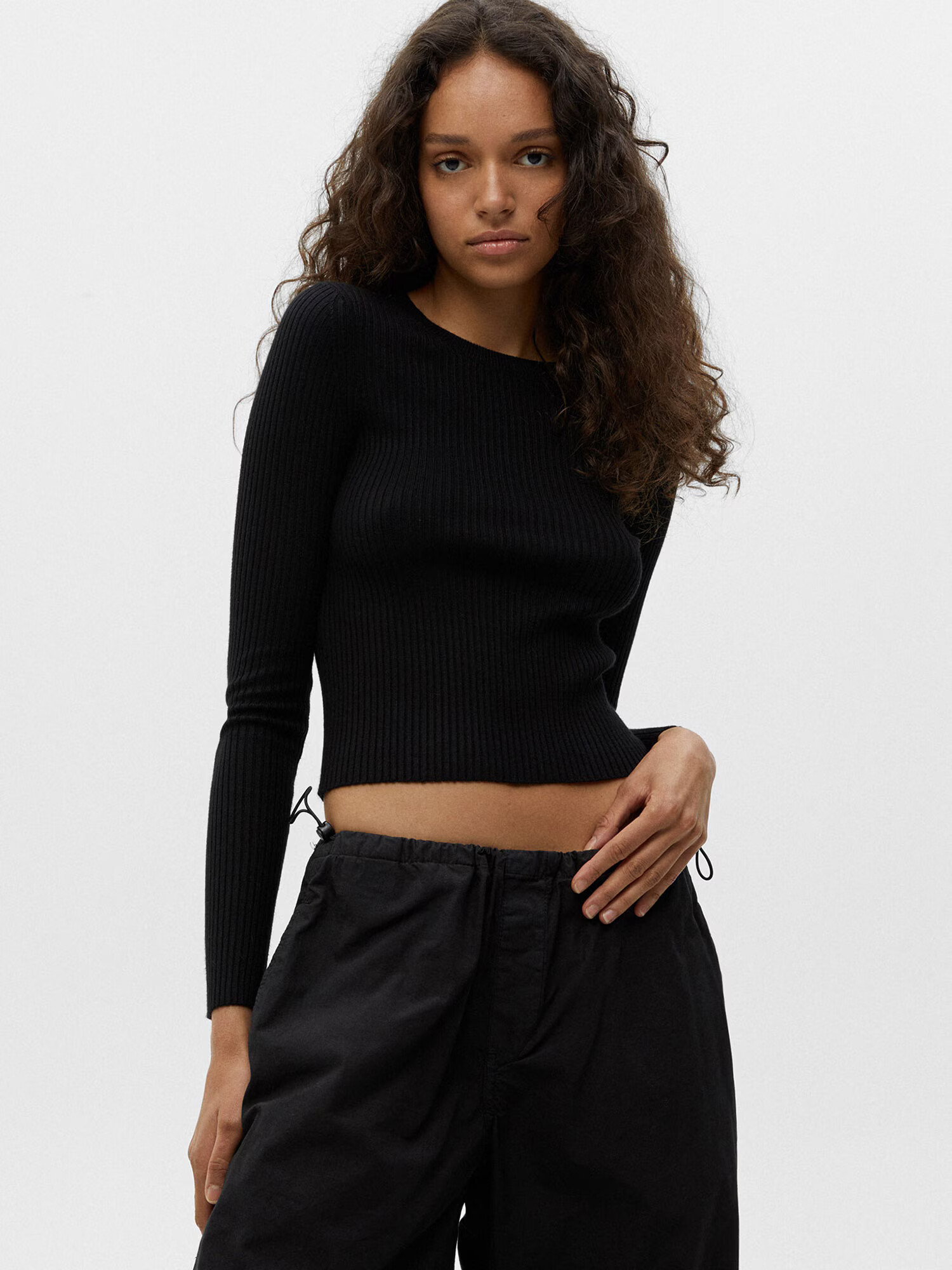 Pull&Bear Tricou negru - Pled.ro