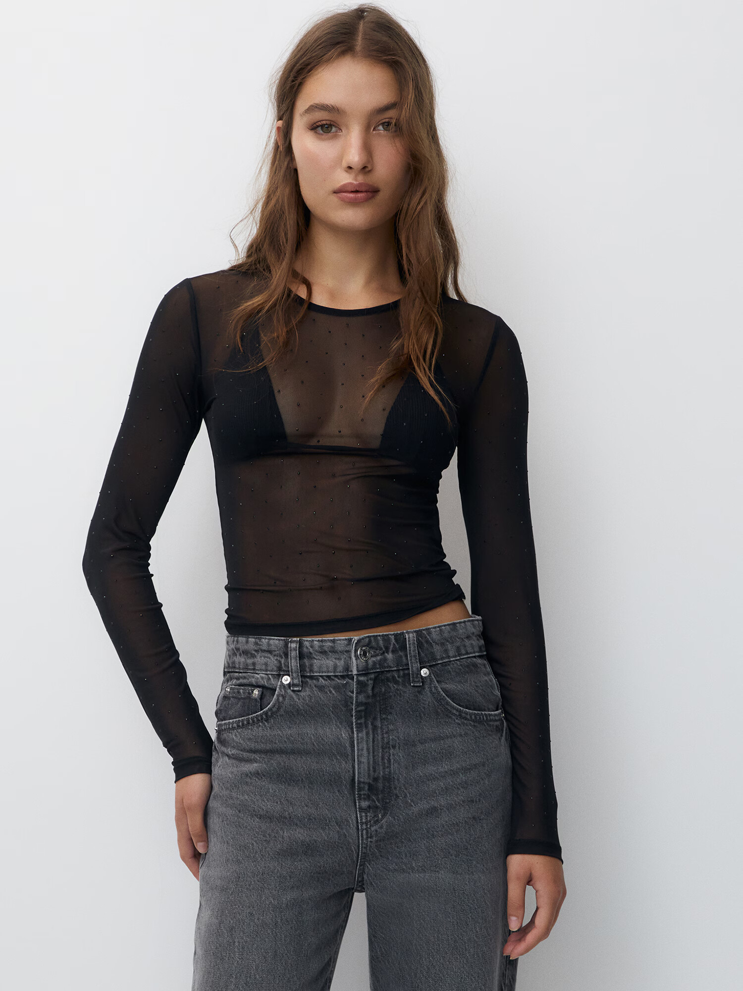 Pull&Bear Tricou negru - Pled.ro