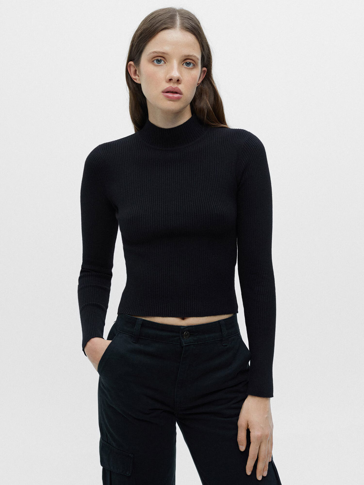 Pull&Bear Tricou negru - Pled.ro