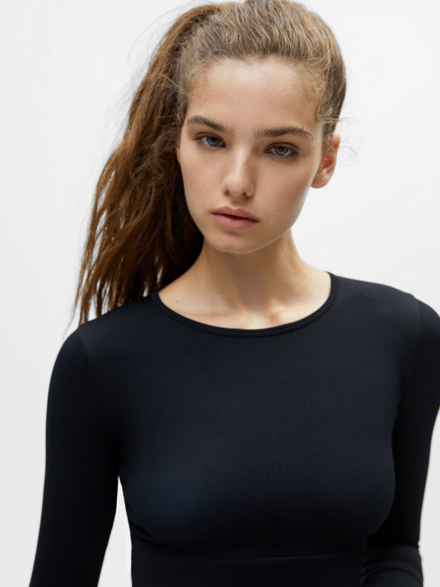 Pull&Bear Tricou negru - Pled.ro