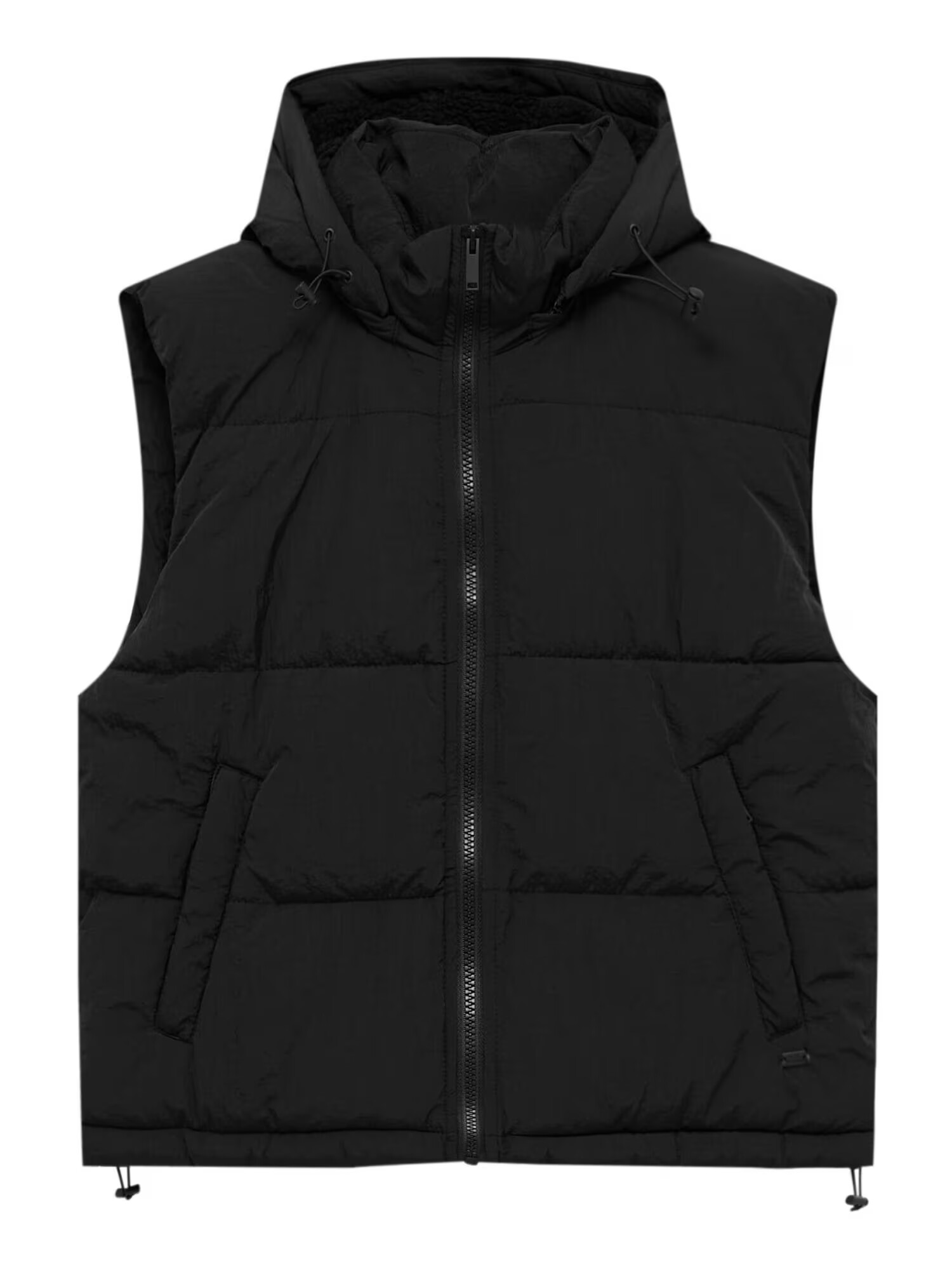 Pull&Bear Vestă negru - Pled.ro