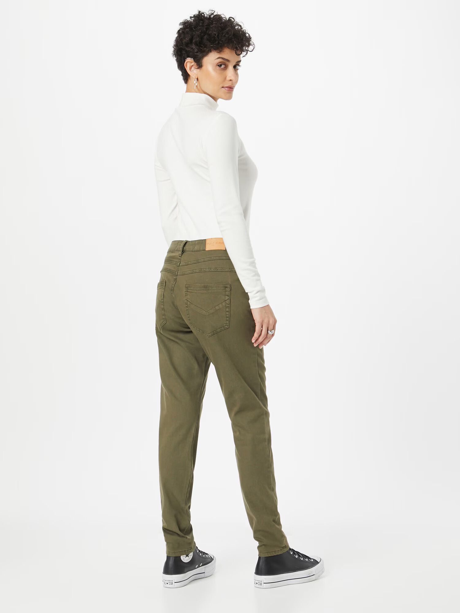 PULZ Jeans Pantaloni 'MELINA' oliv - Pled.ro