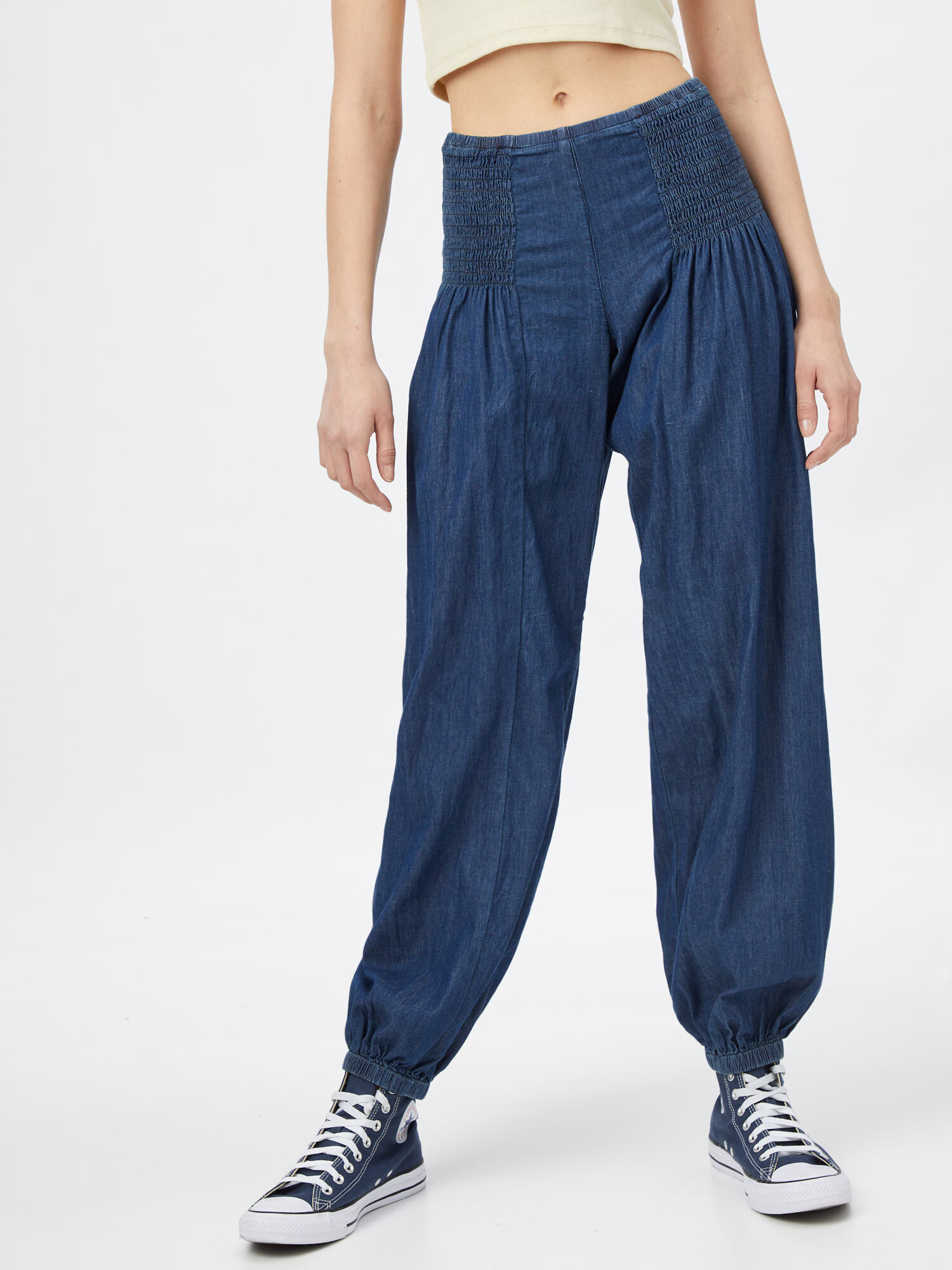 PULZ Jeans Pantaloni largi 'Jill' albastru denim - Pled.ro