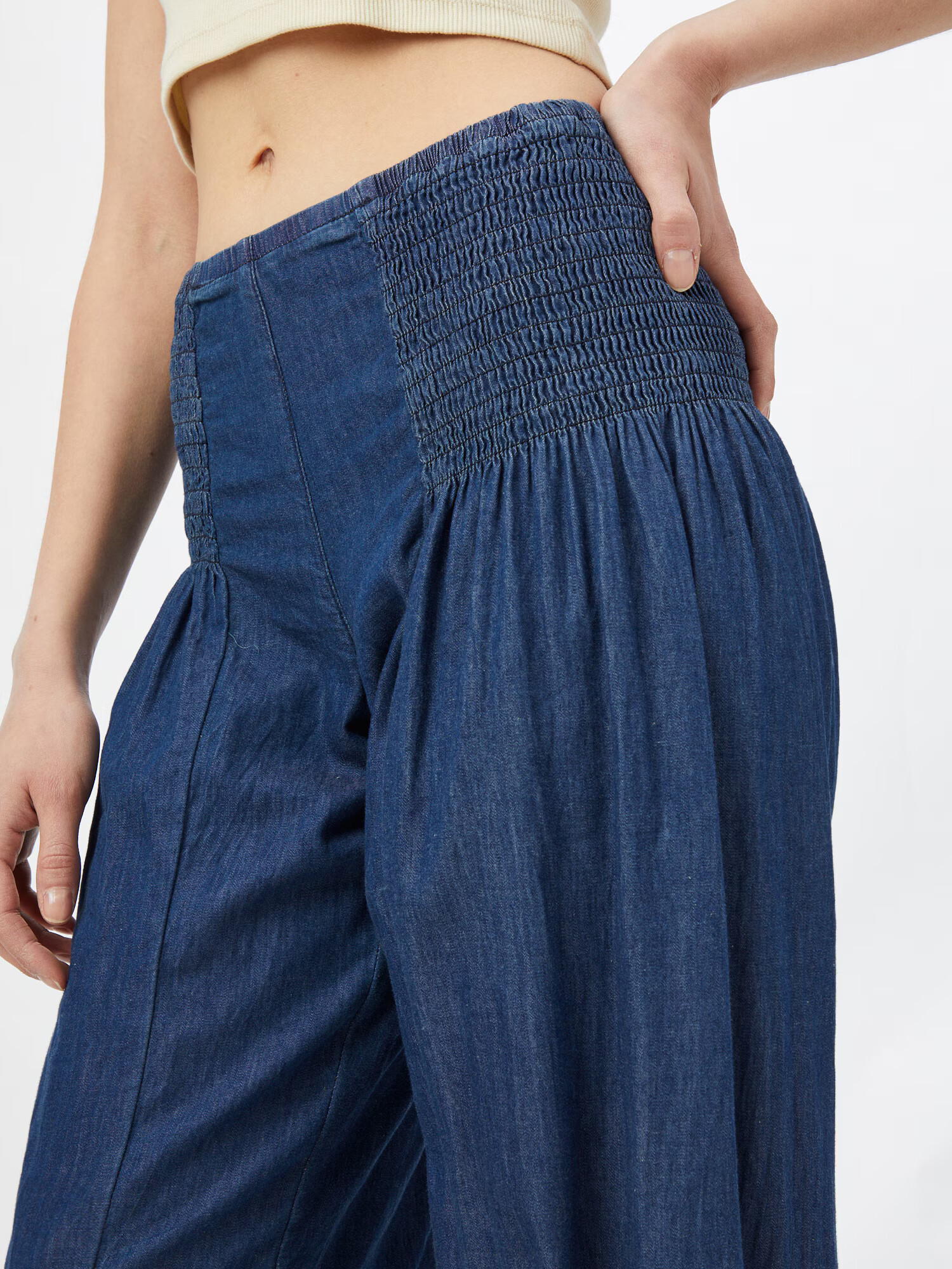 PULZ Jeans Pantaloni largi 'Jill' albastru denim - Pled.ro