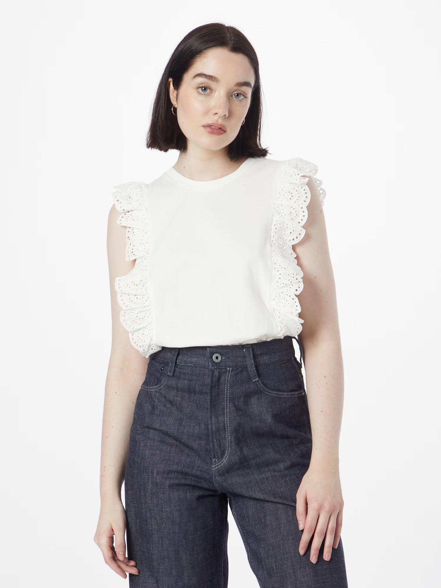 PULZ Jeans Top 'SIA' fildeş - Pled.ro