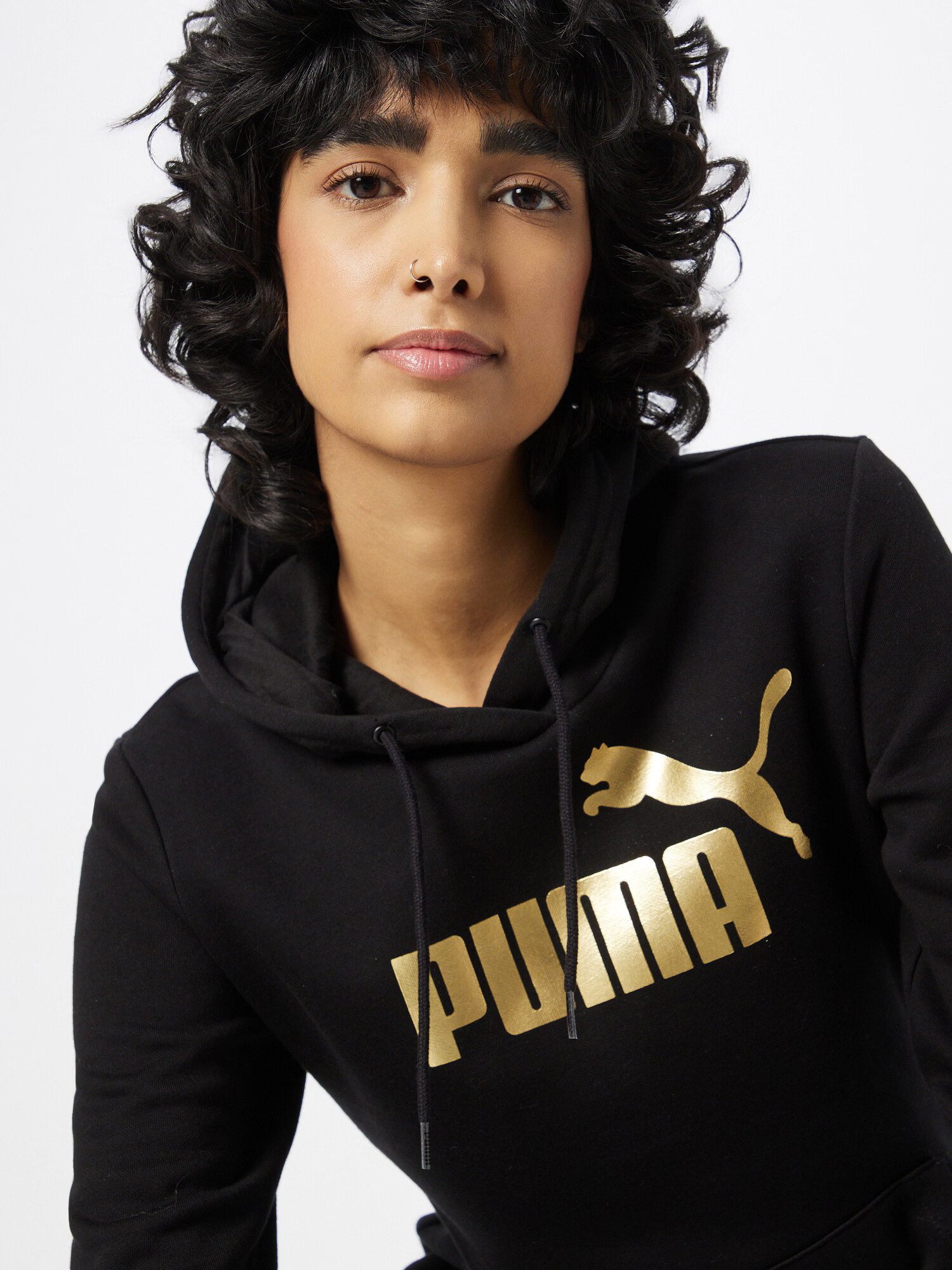 PUMA Hanorac sport auriu / negru - Pled.ro