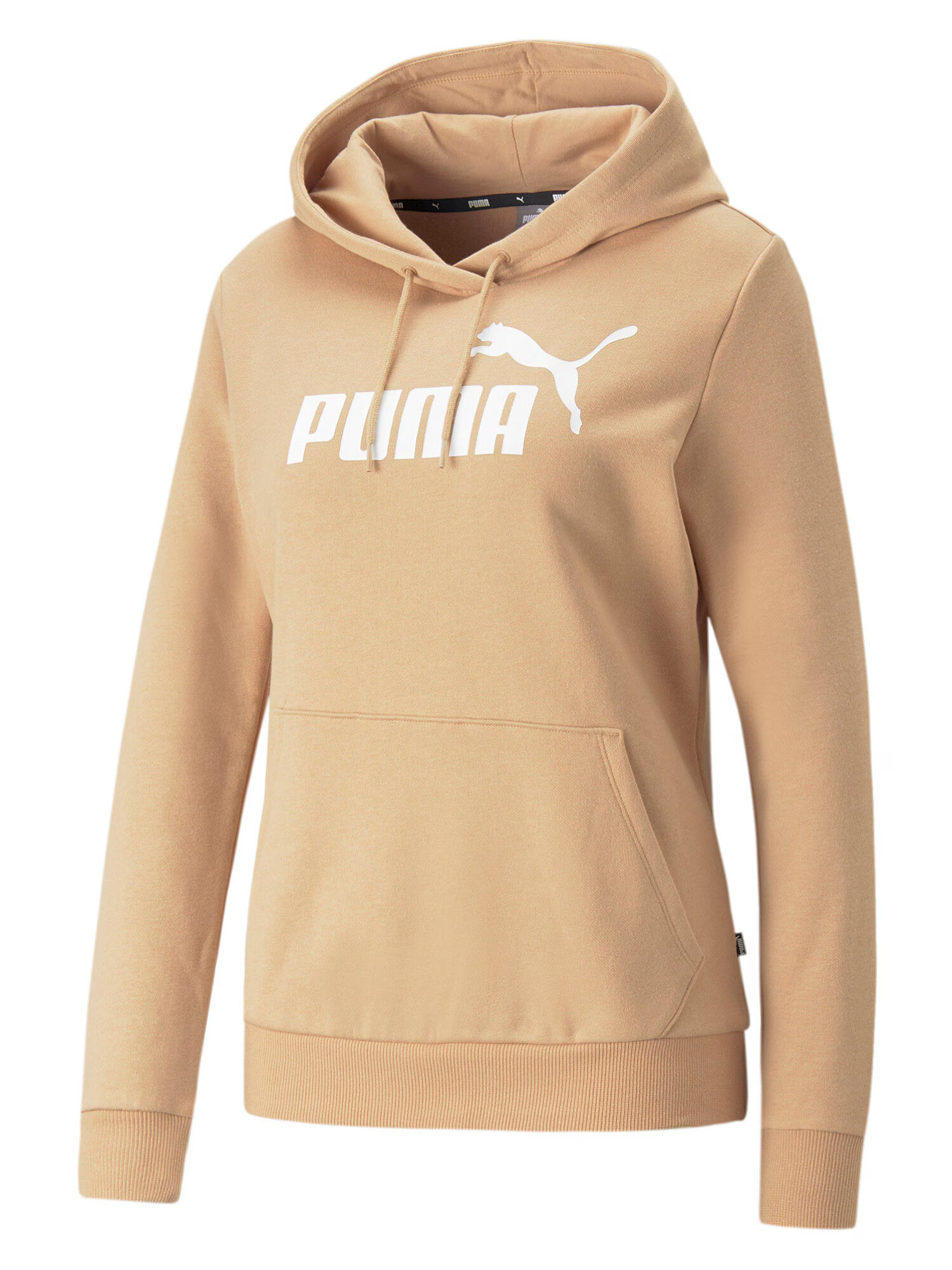 PUMA Hanorac sport nisipiu / alb - Pled.ro