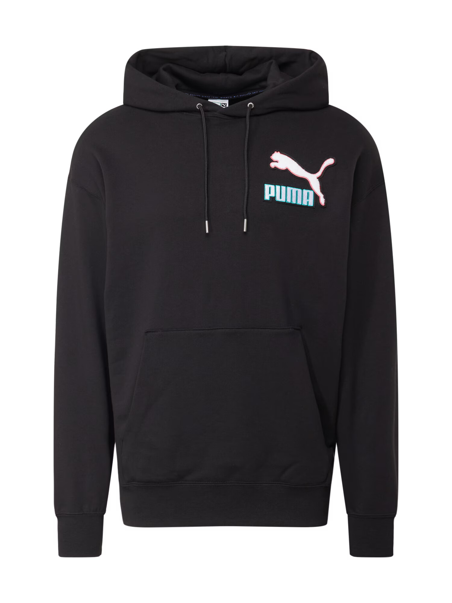 PUMA Bluză de molton roz / negru / alb - Pled.ro