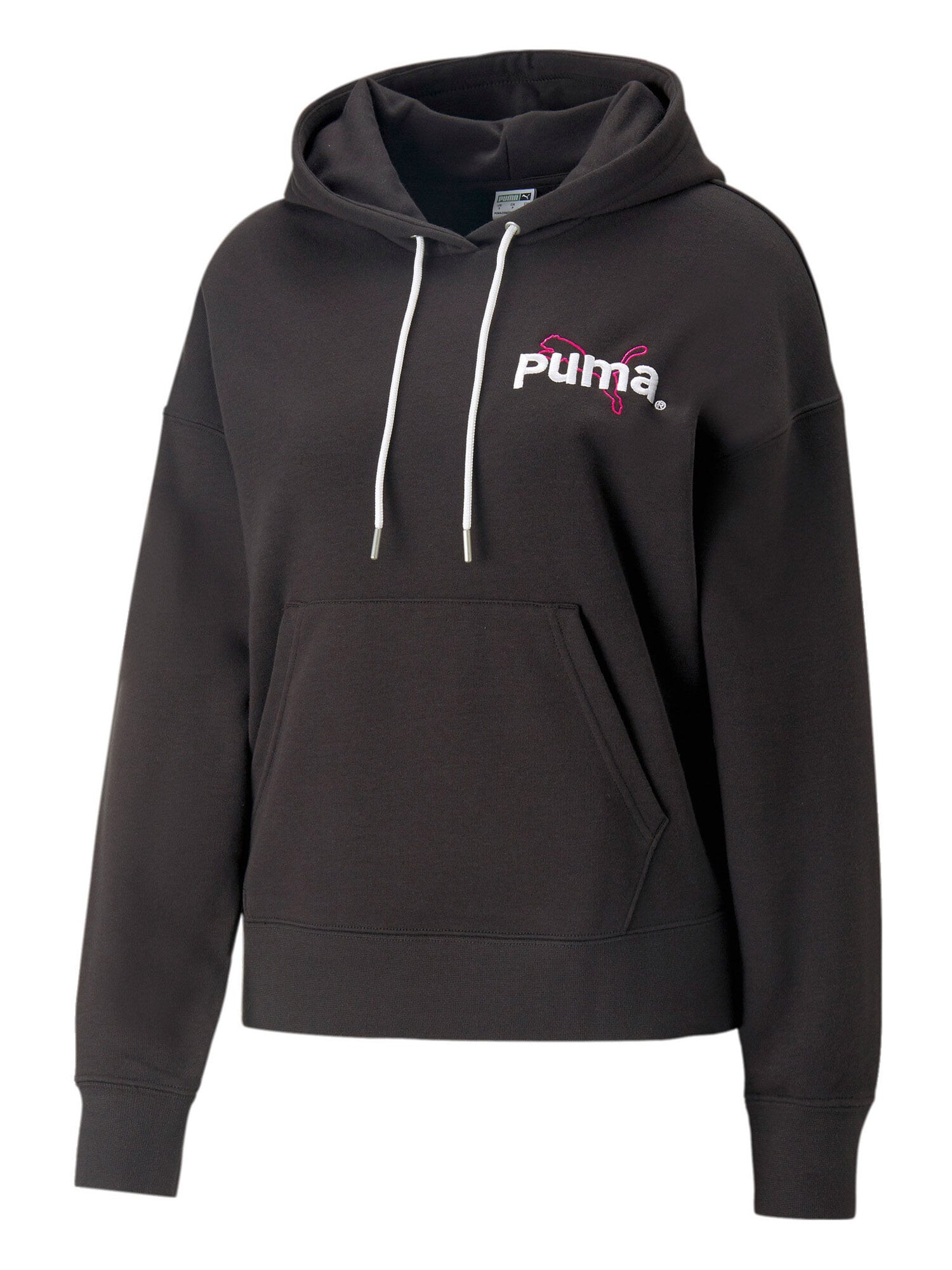 PUMA Bluză de molton roz / negru / alb - Pled.ro