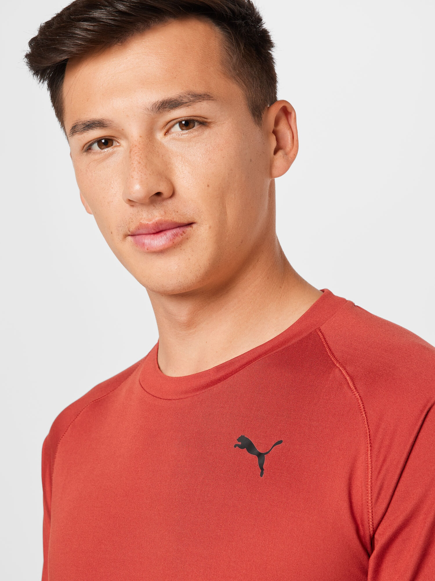 PUMA Bluză de molton 'STUDIO LONG SLEEVE M' roșu - Pled.ro