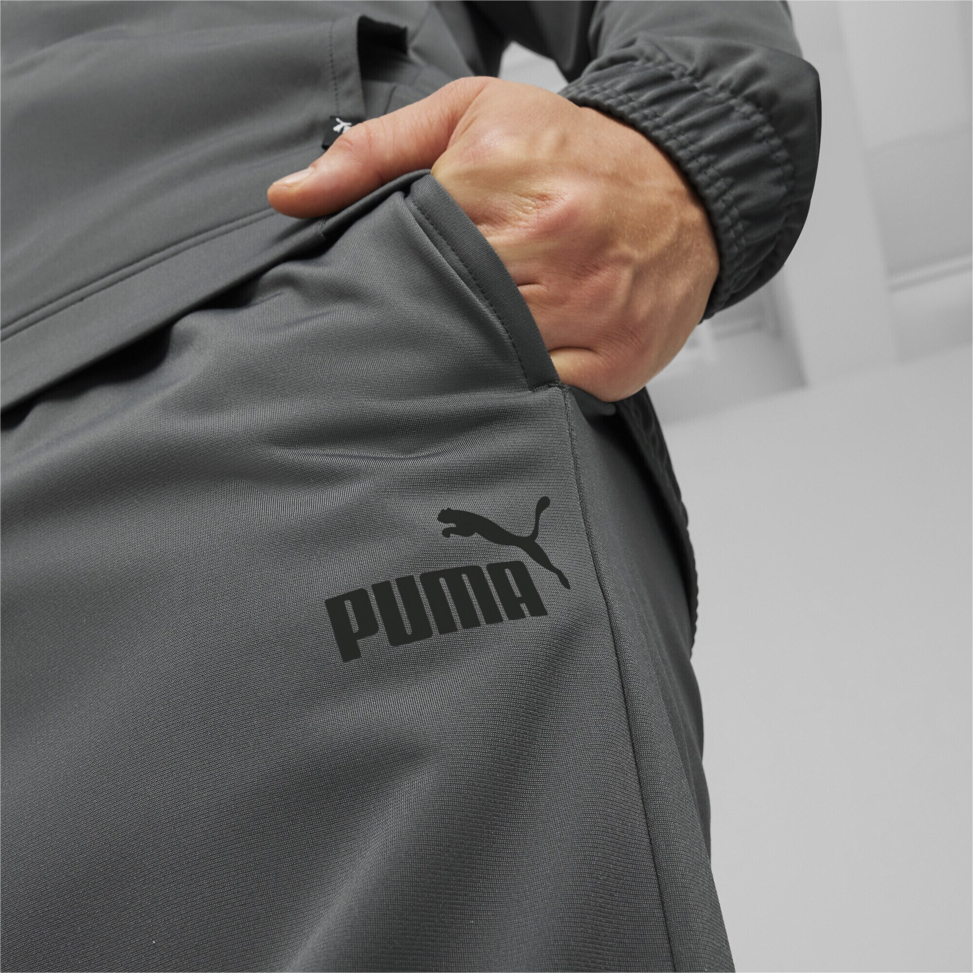 PUMA Costum de trening 'Poly' gri deschis / gri închis / negru - Pled.ro