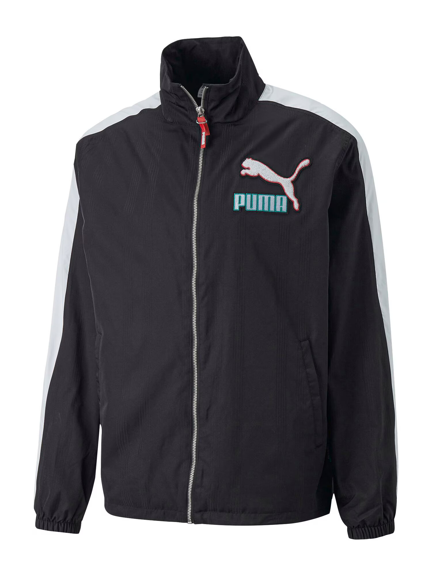 PUMA Geacă de primăvară-toamnă 'Fandom' albastru / roșu / negru / alb - Pled.ro