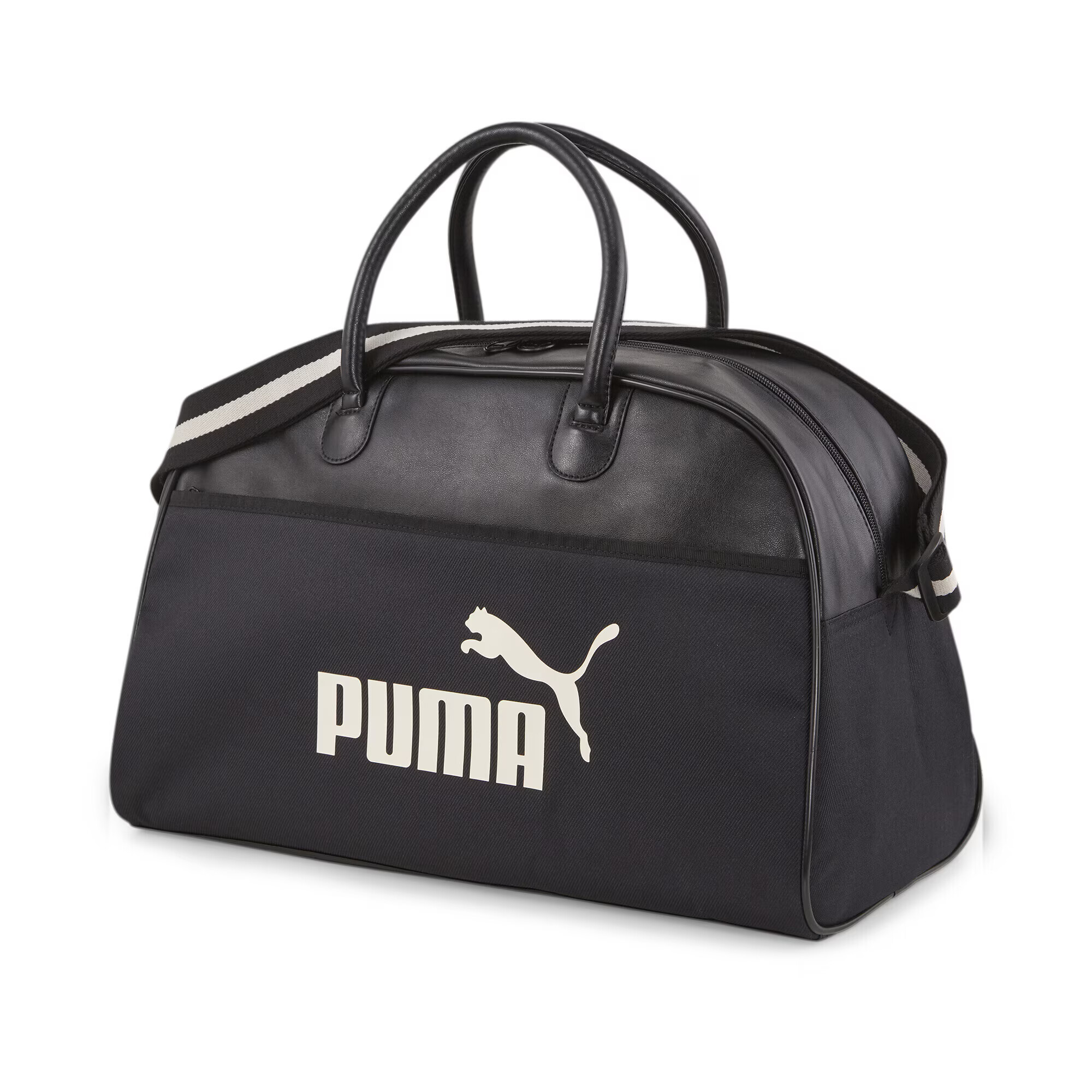 PUMA Geantă sport 'Campus' negru / alb - Pled.ro