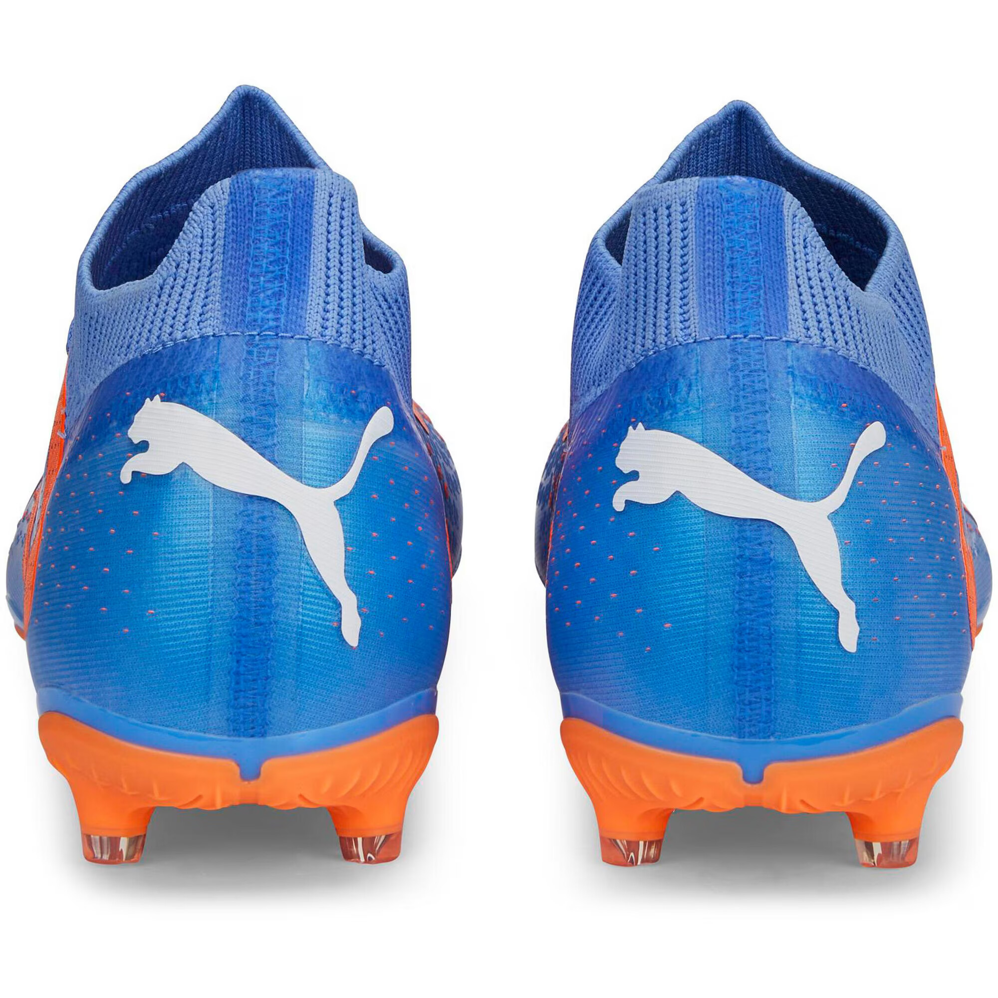 PUMA Ghete de fotbal 'Future Match' albastru / albastru deschis / portocaliu / alb - Pled.ro