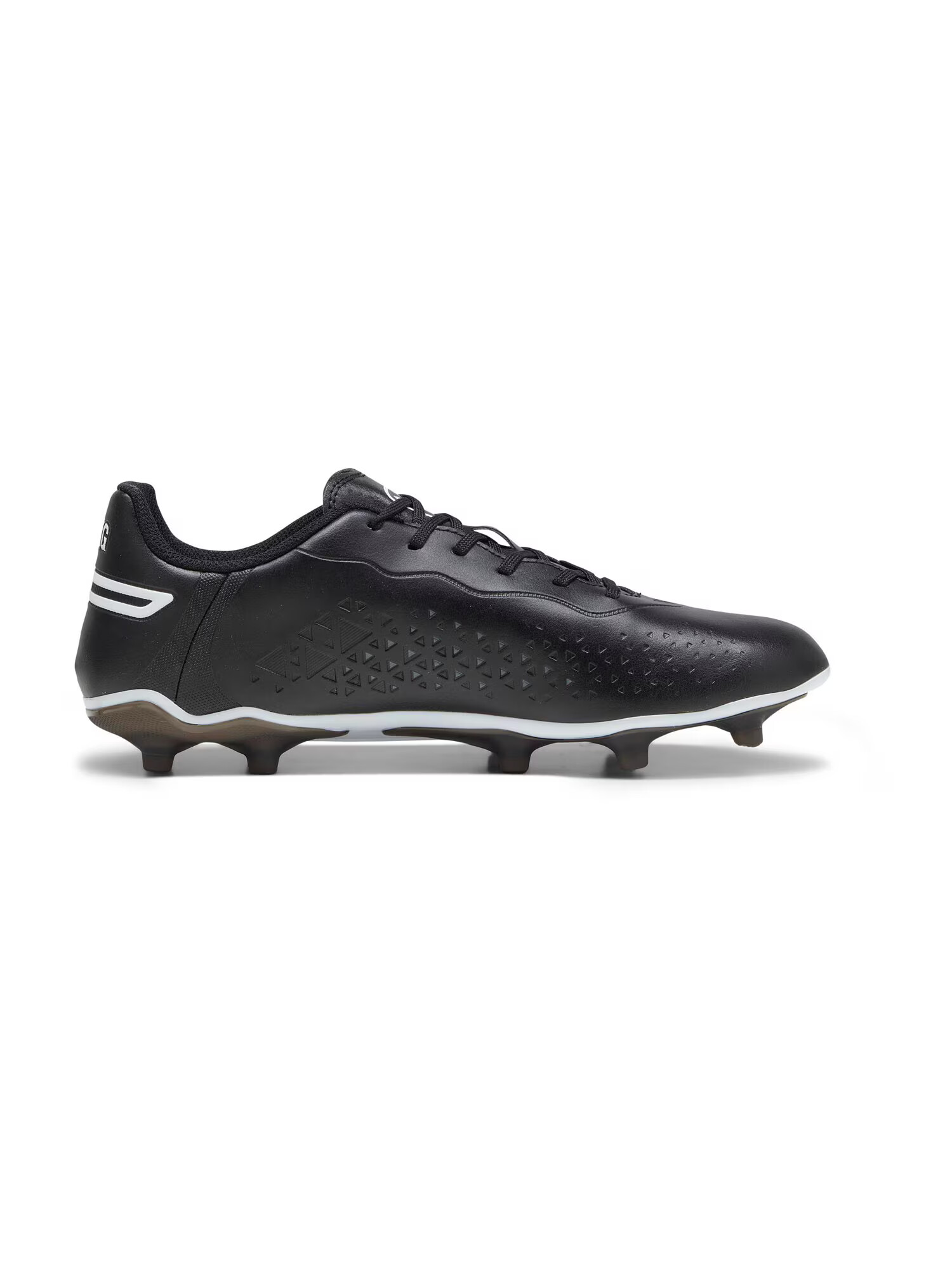 PUMA Ghete de fotbal 'King Match FG/AG' negru / alb - Pled.ro