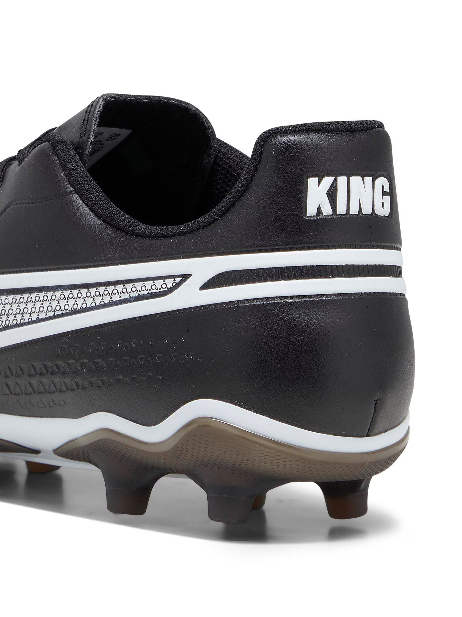 PUMA Ghete de fotbal 'King Match FG/AG' negru / alb - Pled.ro