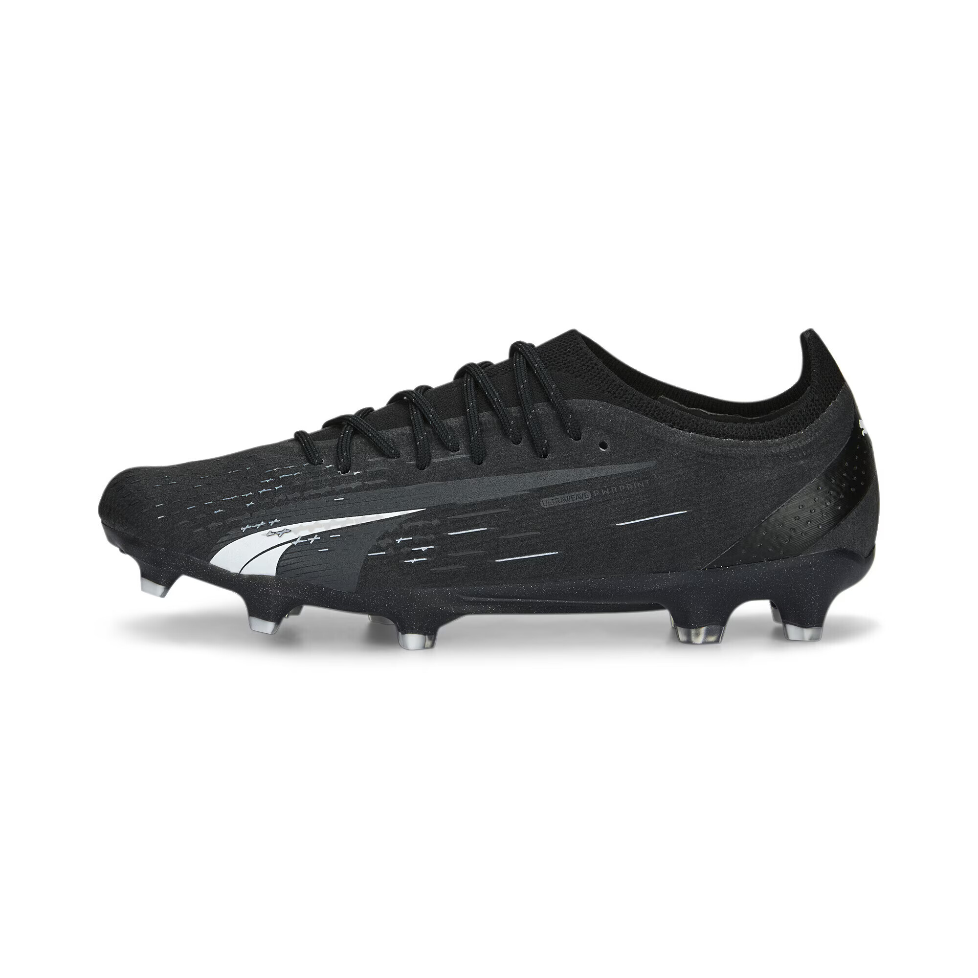 PUMA Ghete de fotbal 'Ultra Ultimate' negru / alb - Pled.ro