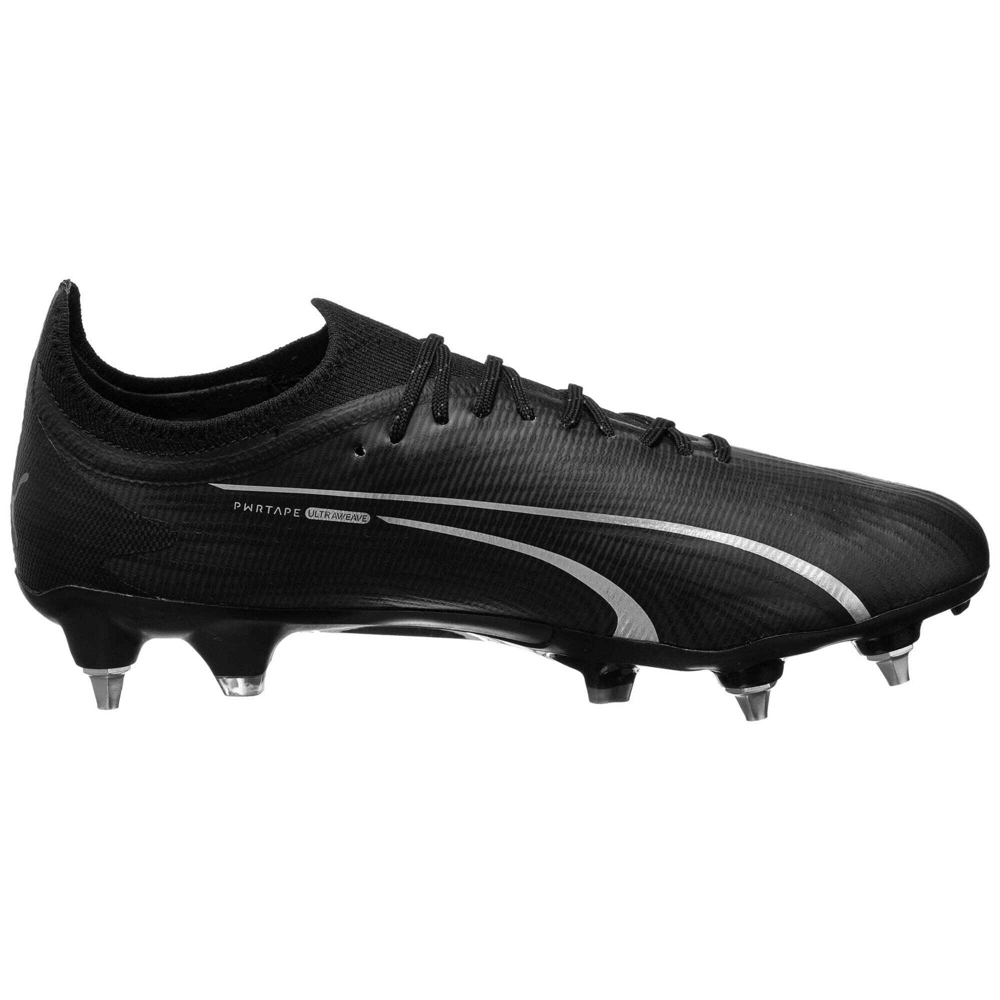 PUMA Ghete de fotbal 'Ultra Ultimate' negru / argintiu - Pled.ro