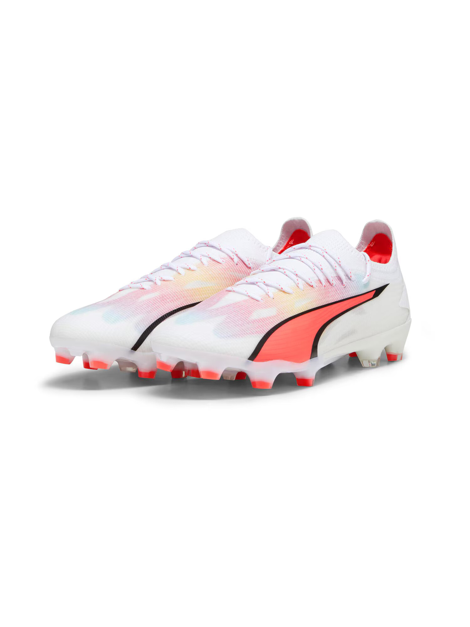 PUMA Ghete de fotbal 'Ultra Ultimate' portocaliu somon / negru / alb - Pled.ro