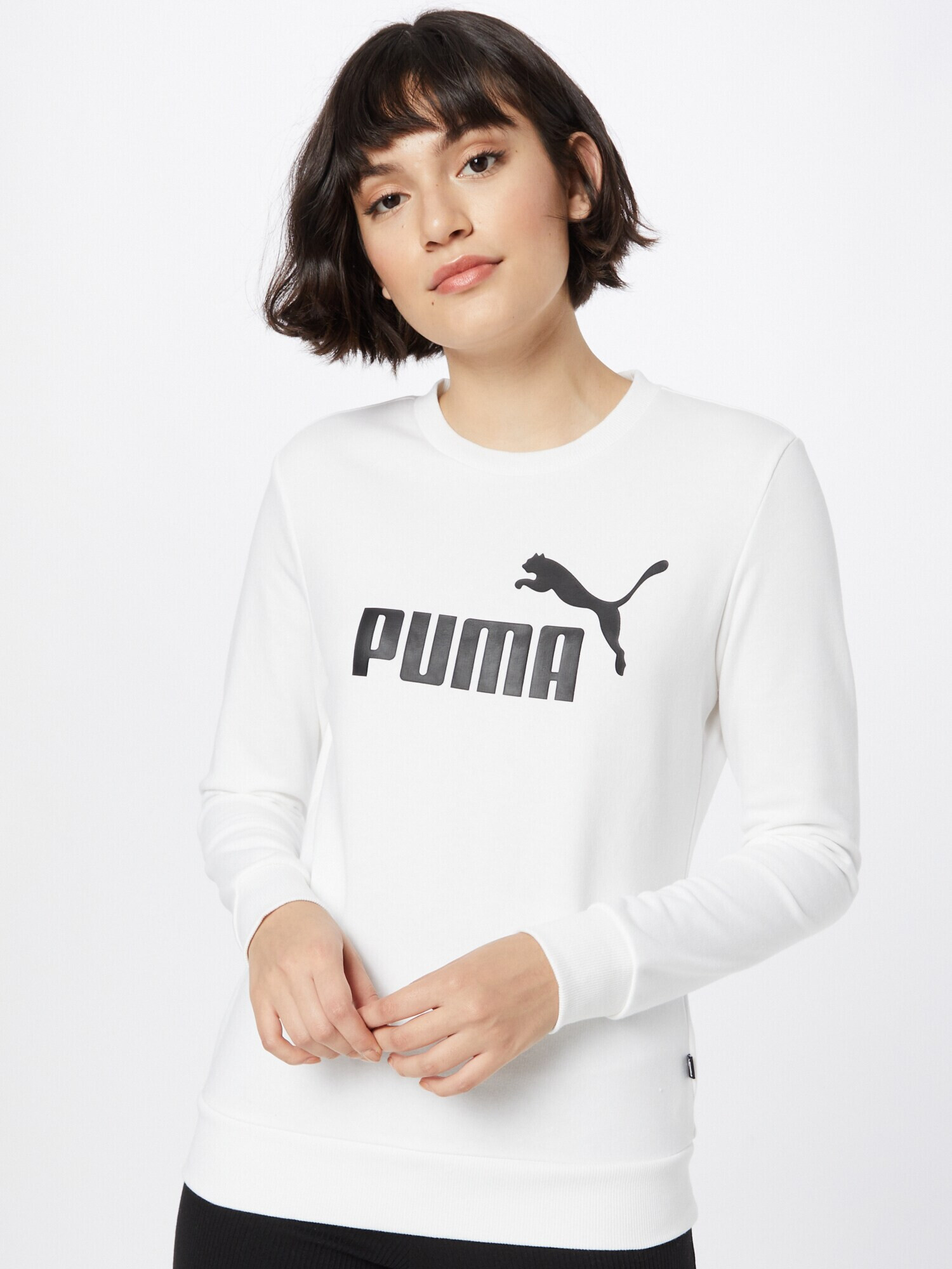 PUMA Hanorac sport negru / alb - Pled.ro