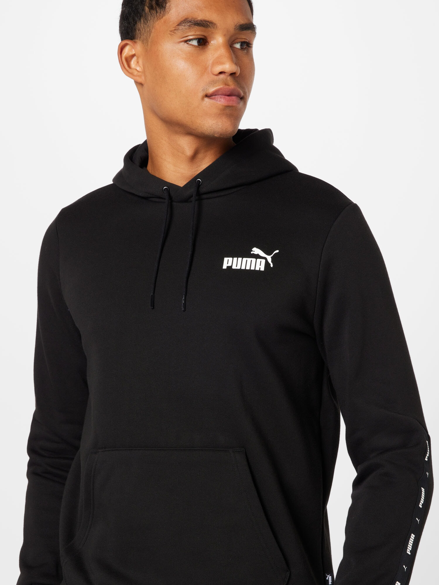 PUMA Hanorac sport negru / alb - Pled.ro