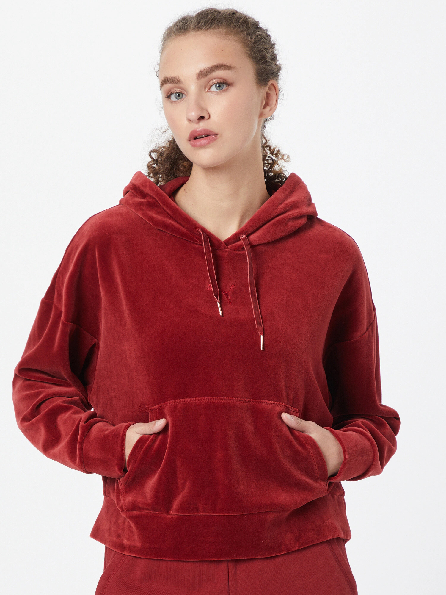 PUMA Hanorac sport roșu merlot - Pled.ro