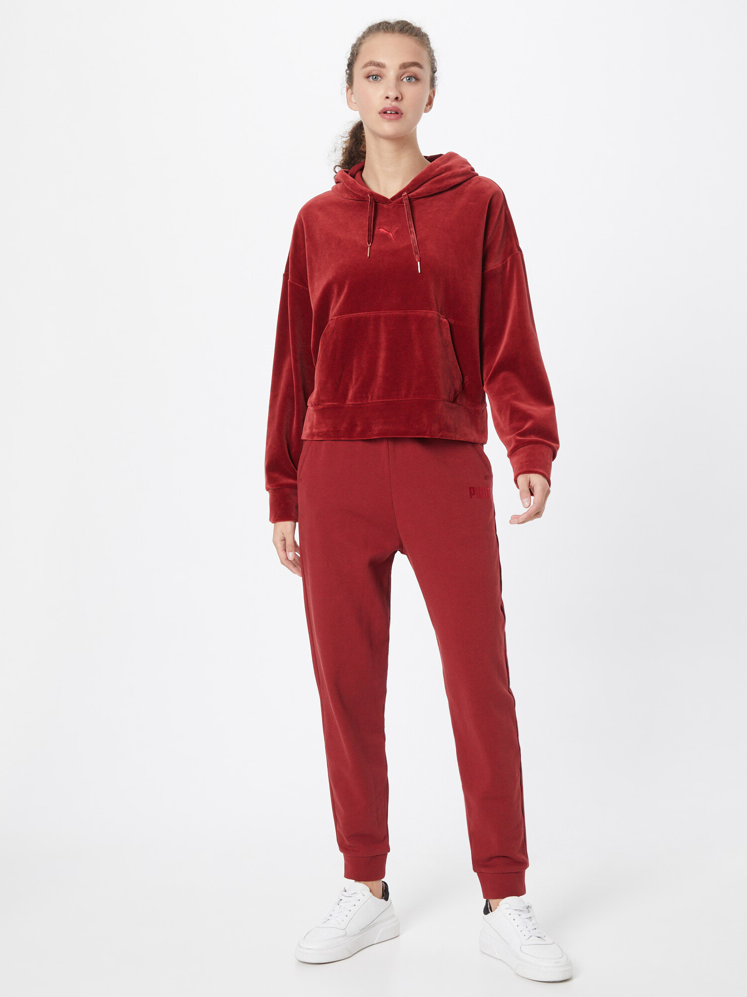 PUMA Hanorac sport roșu merlot - Pled.ro