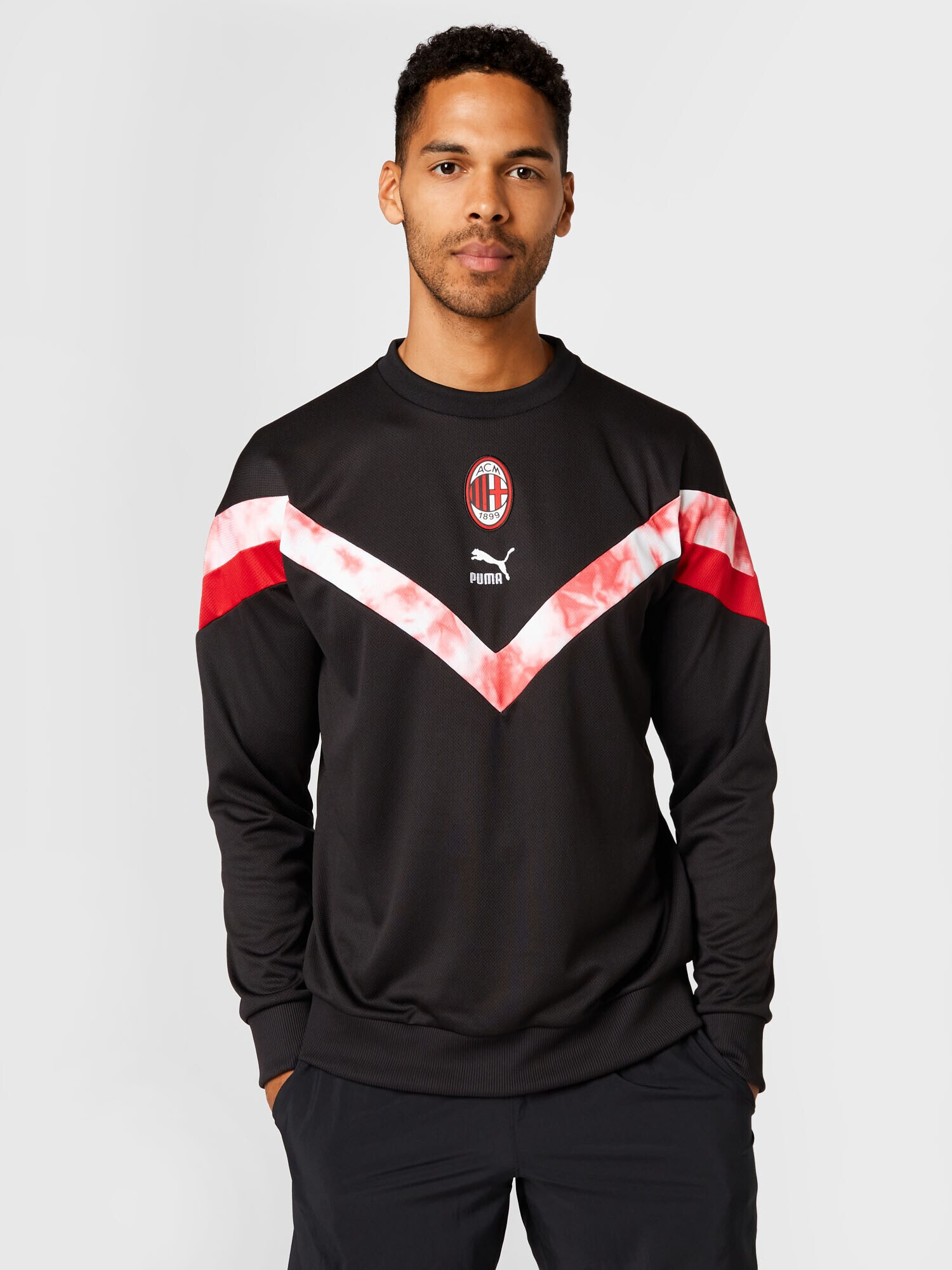 PUMA Hanorac sport roșu / negru / alb - Pled.ro